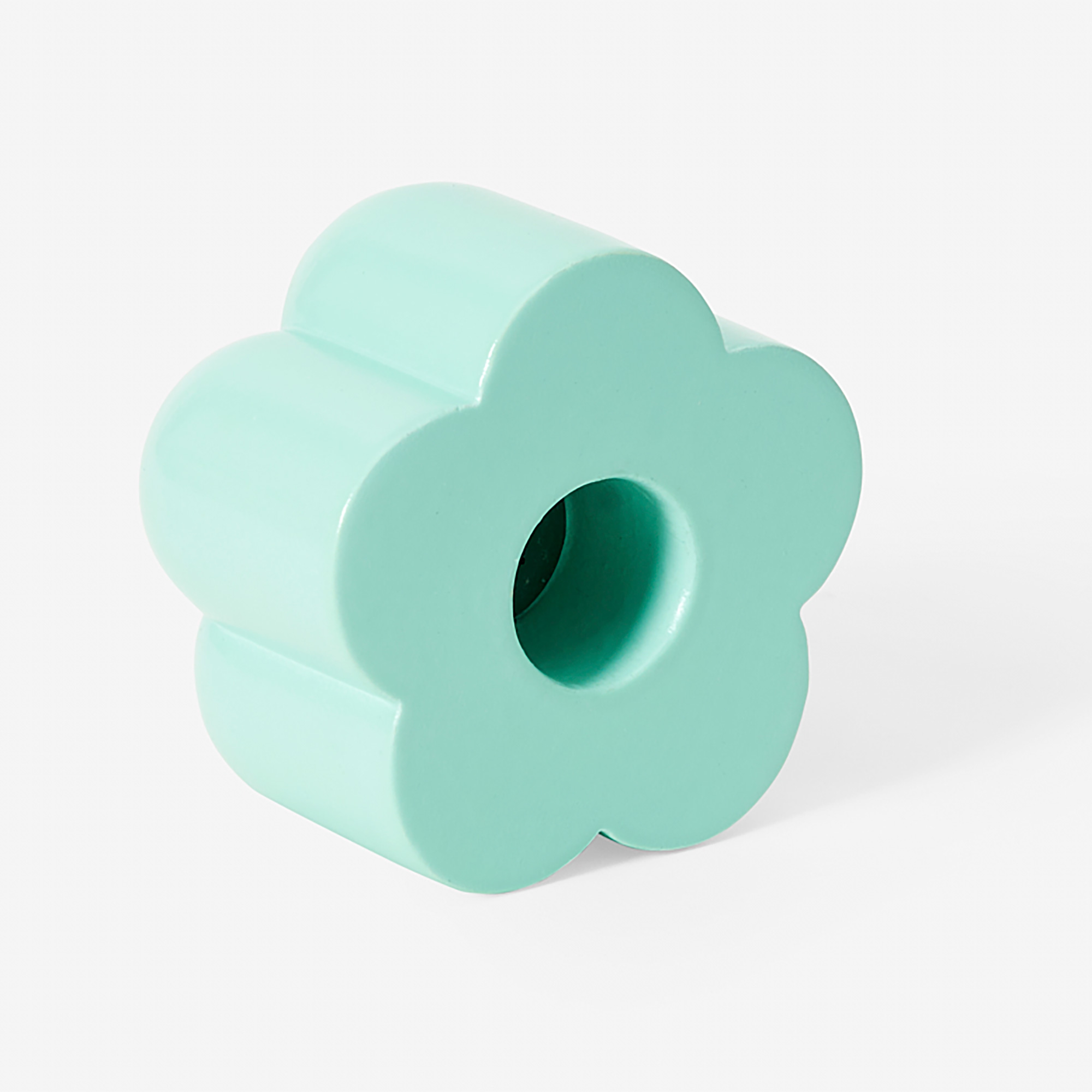 Poppy Candle & Incense Holder Blue