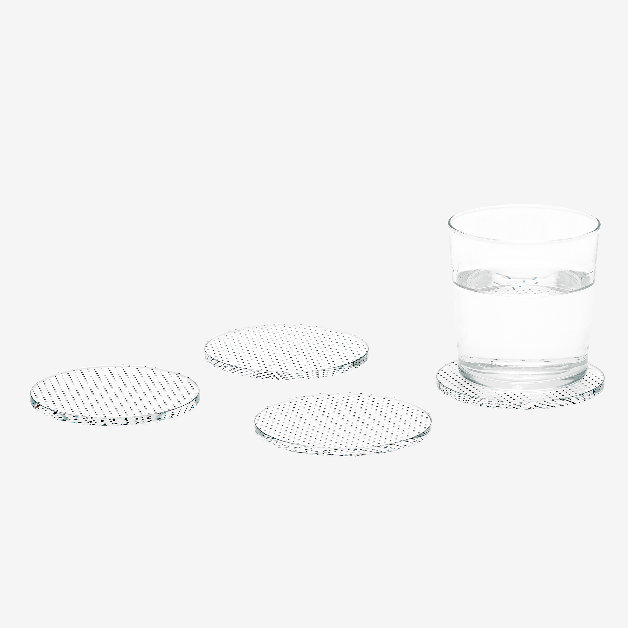 Glass Grid Coaster Dot