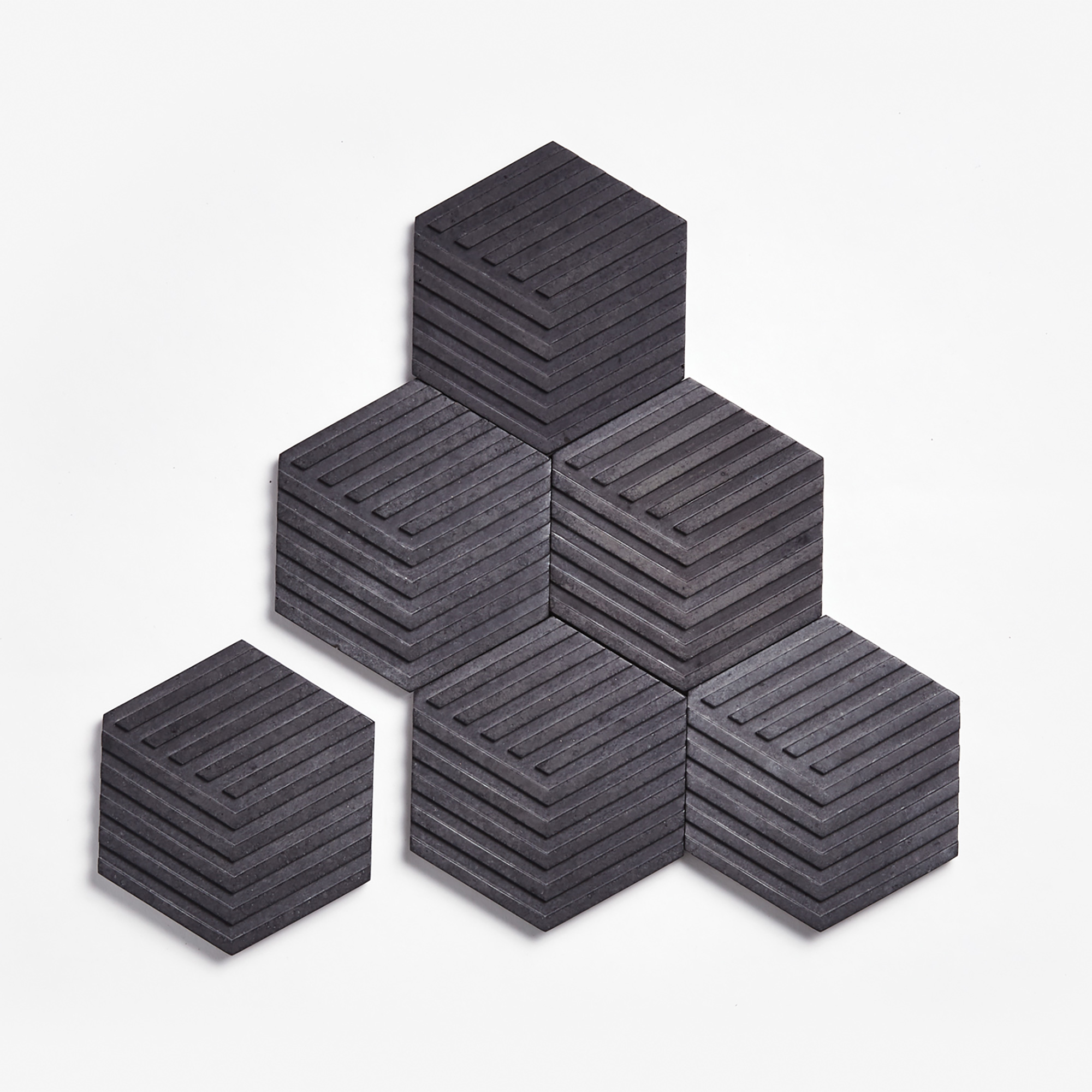 Table Tiles Concrete Charcoal