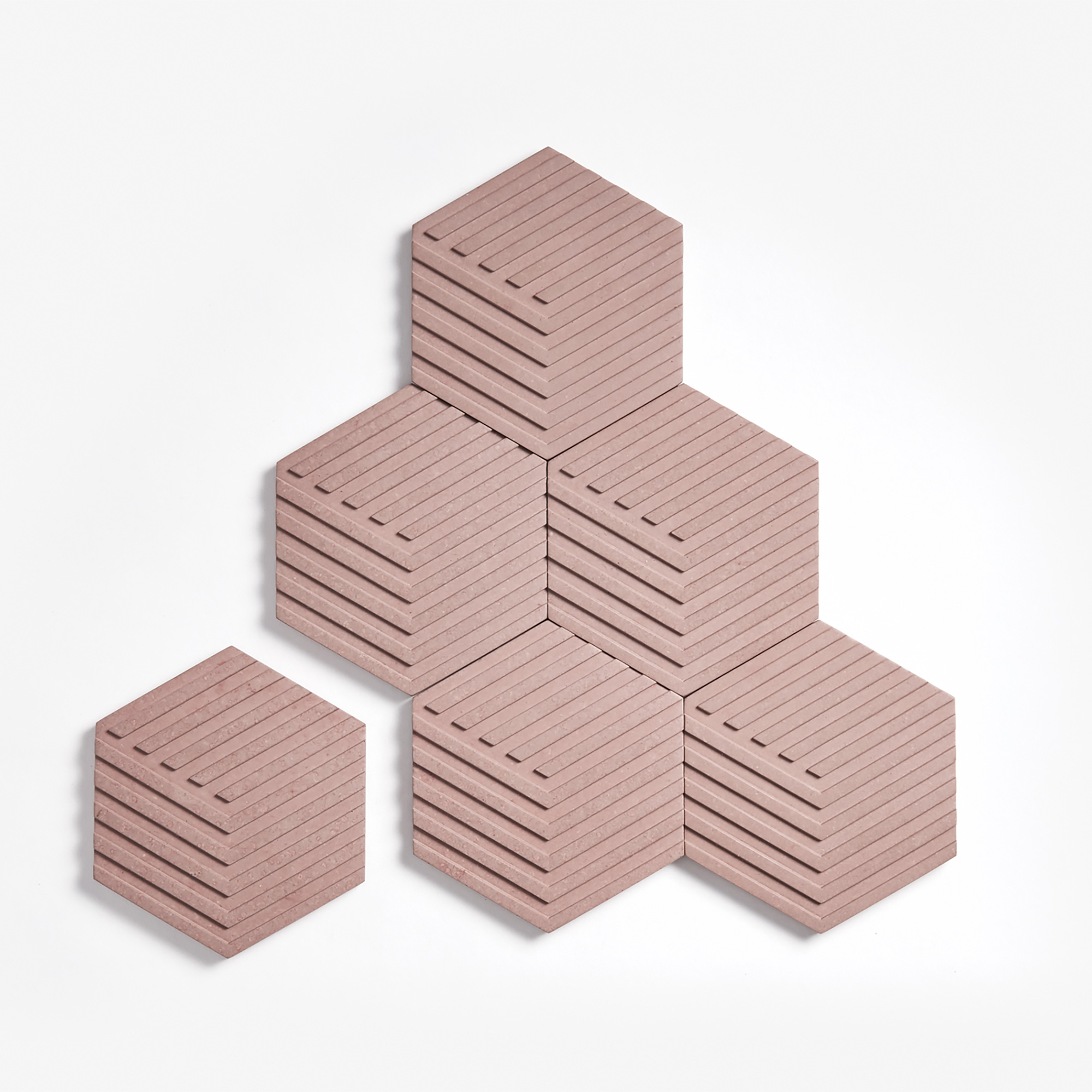 Table Tiles Concrete Pink