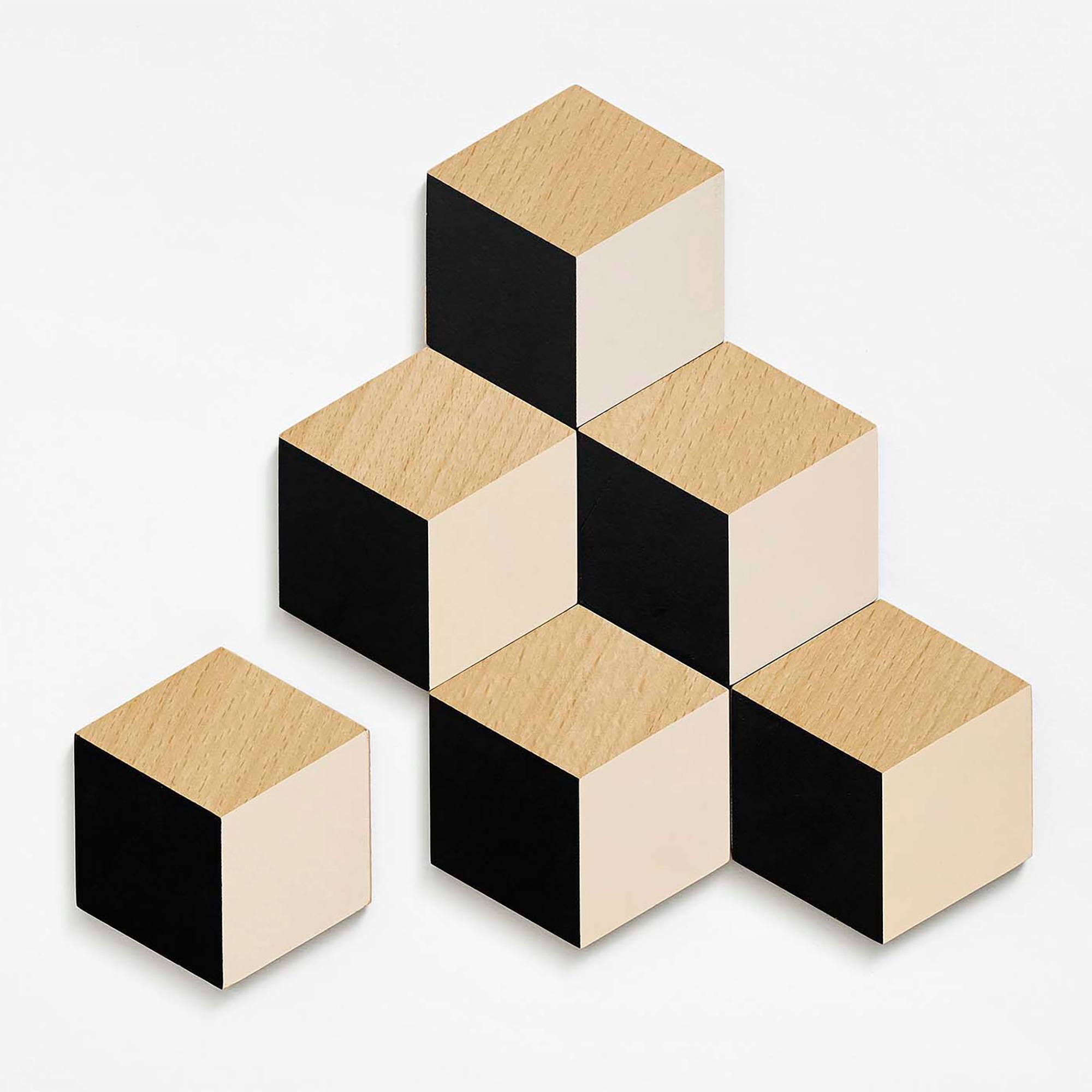 Table Tiles Black Beige