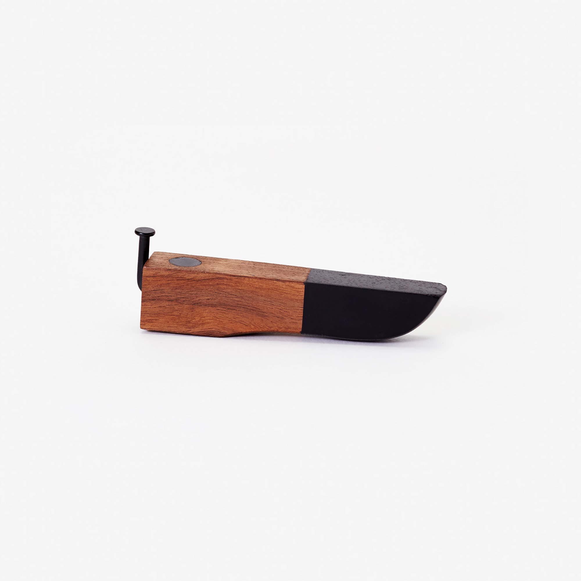 Bent Nail Bottle Opener Walnut Black Tip