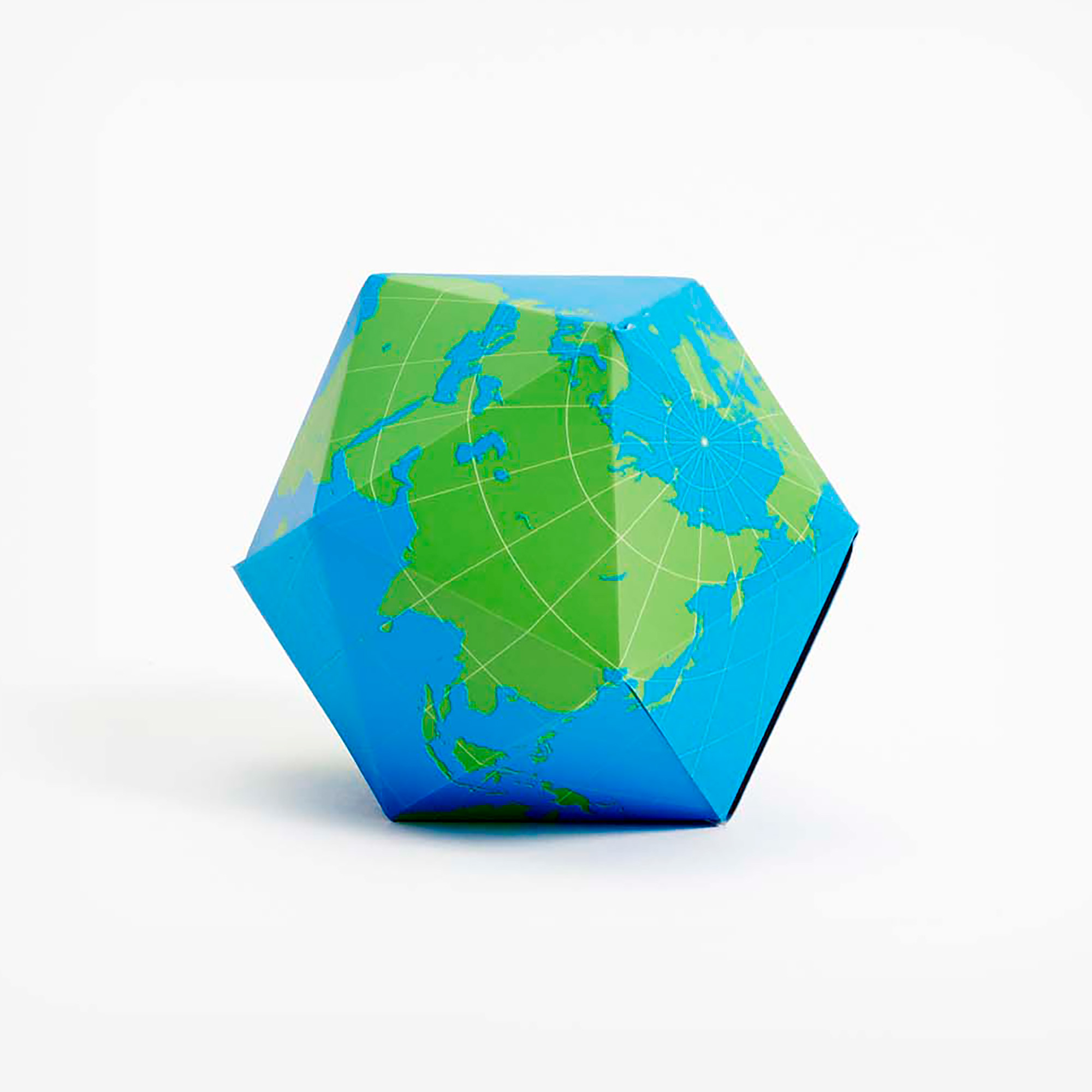 Dymaxion Globe Blue Green