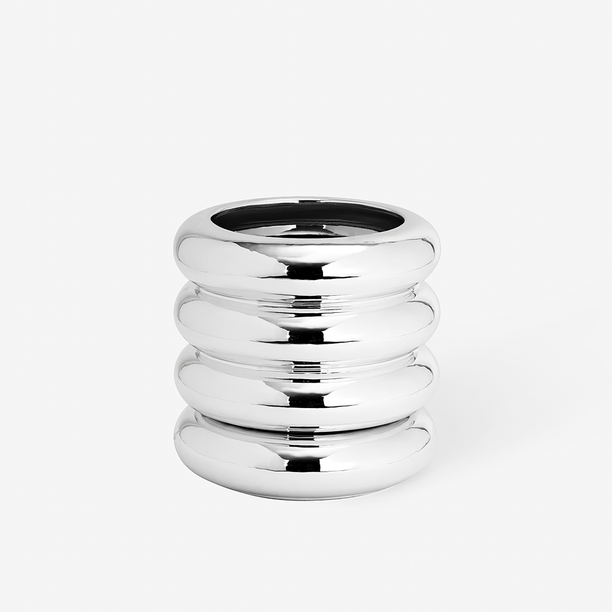 Stacking Planter Tall Chrome