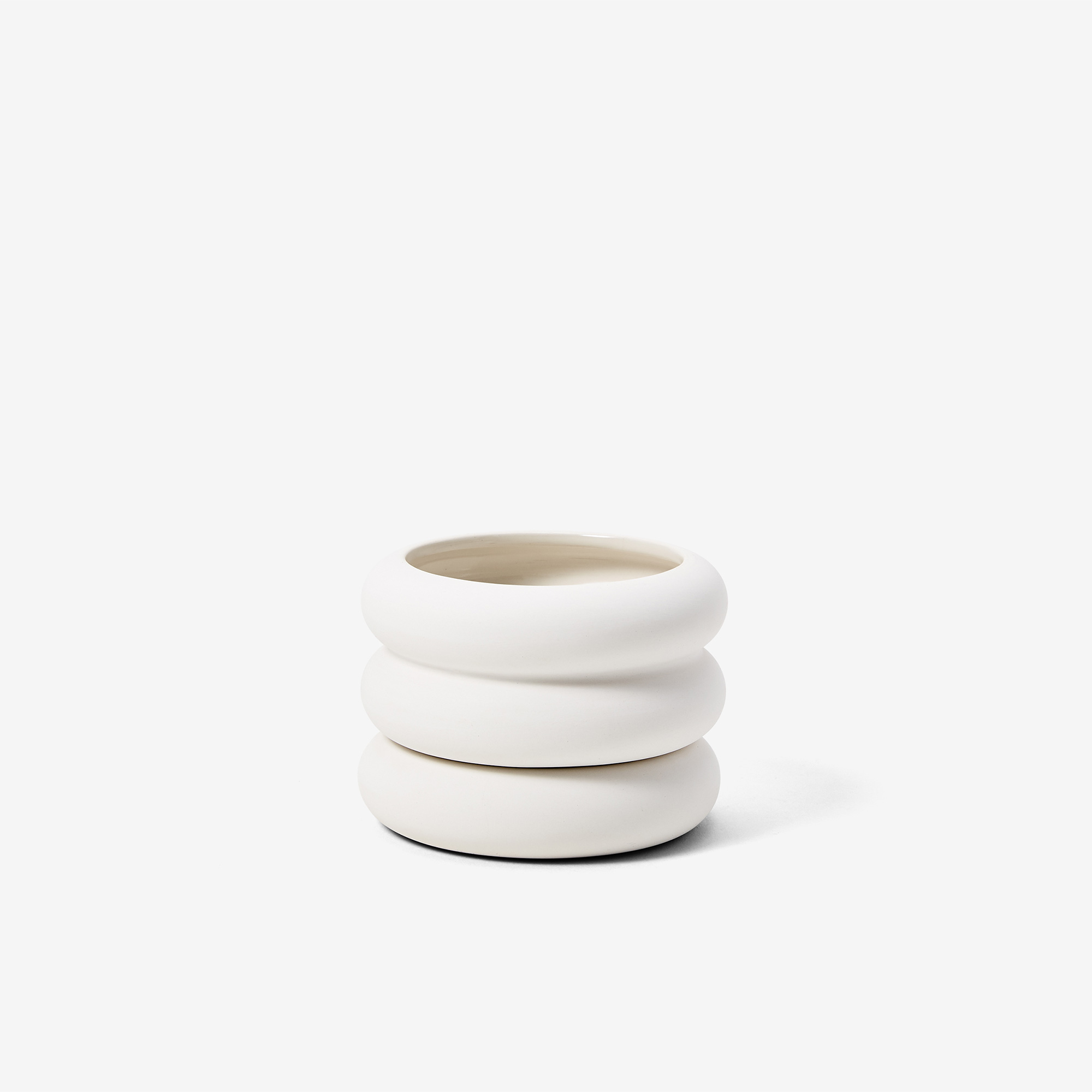 Stacking Planter Mini Short White