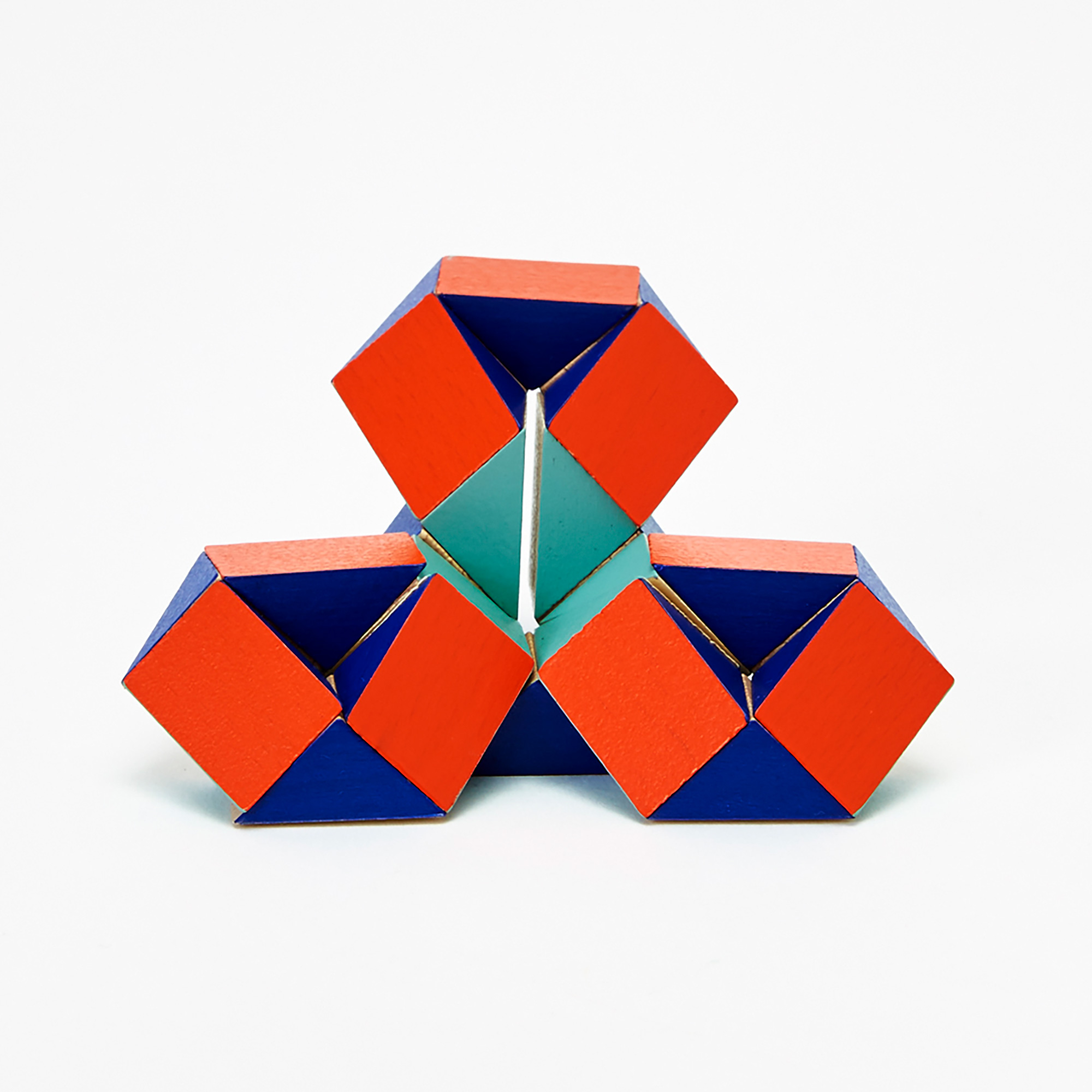 Snake Block Small Red Blue