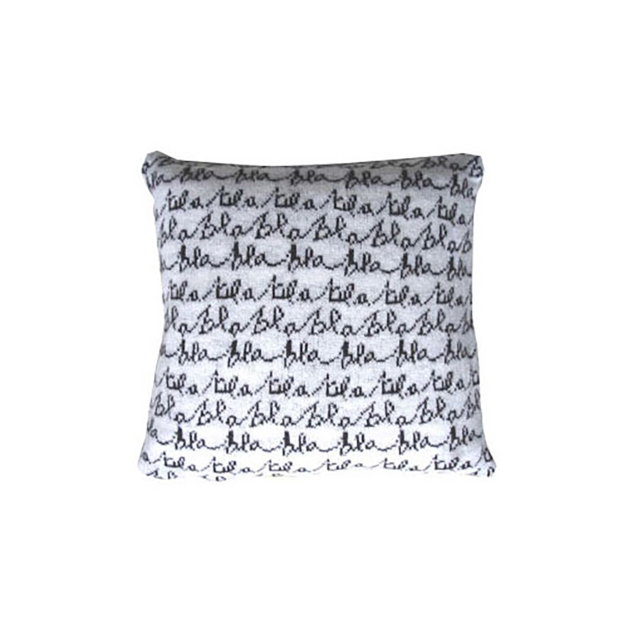 Blah Blah Cushion Ebony