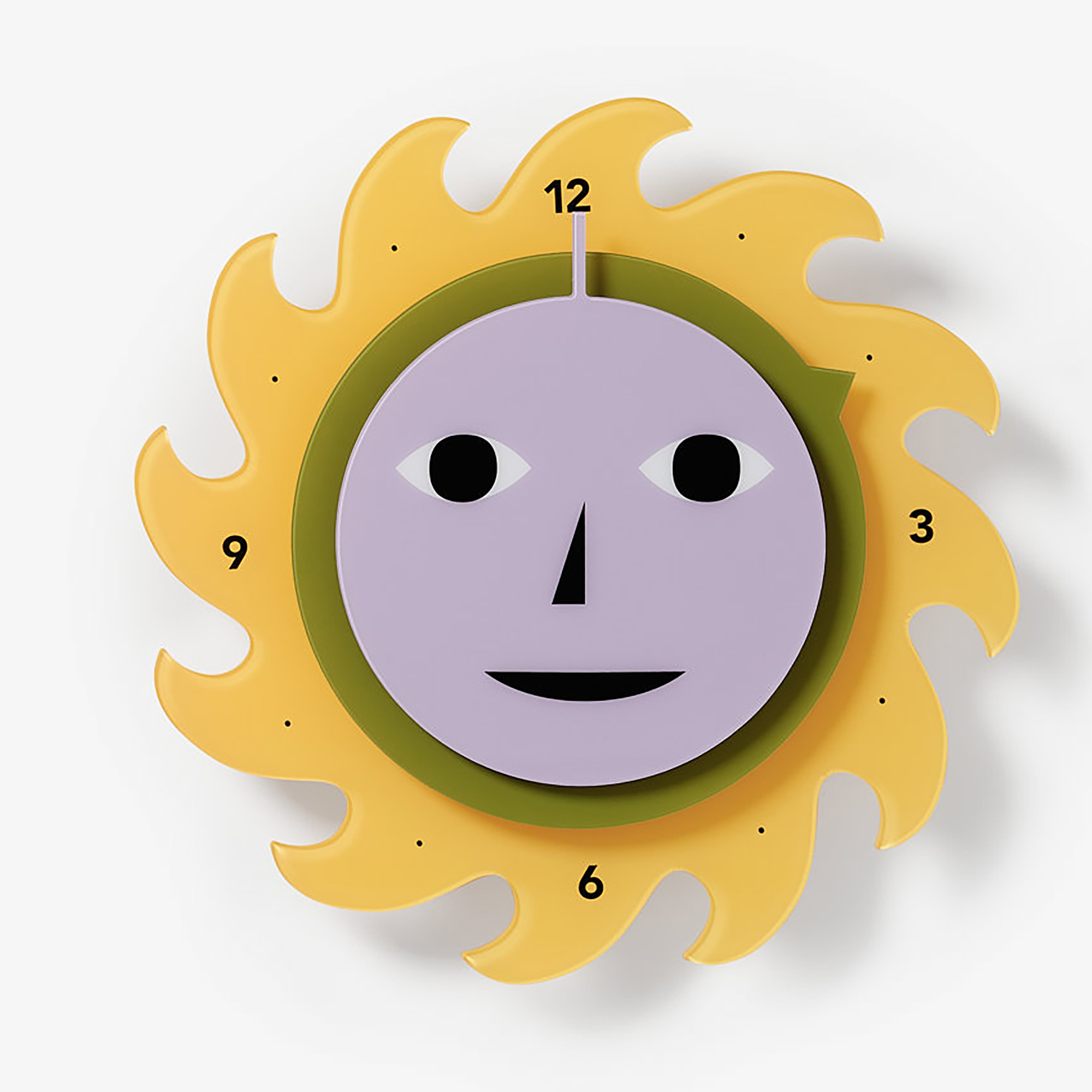 Everybody Clock Yellow Green Purple