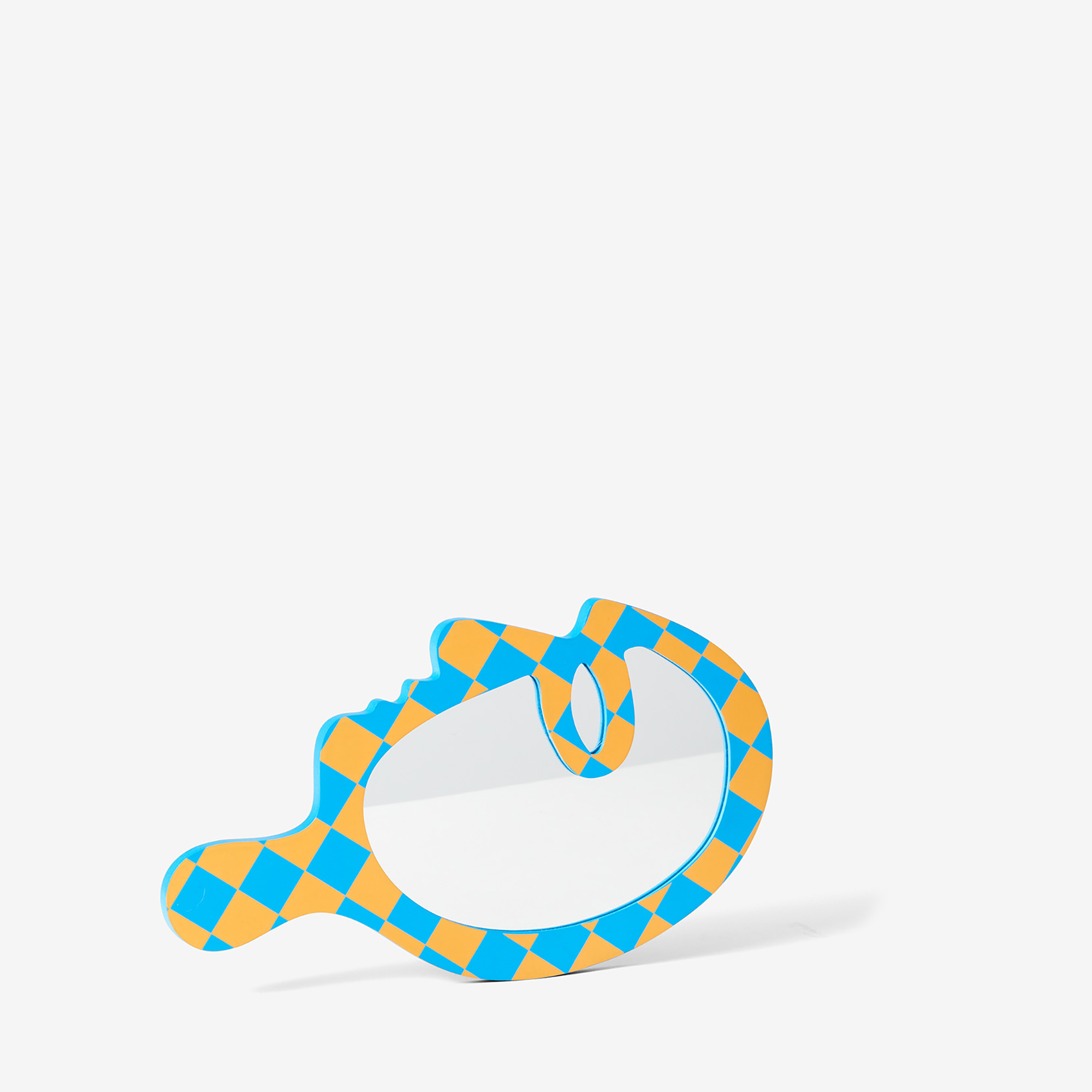 Profile Vanity Hand Mirror Blue Yellow