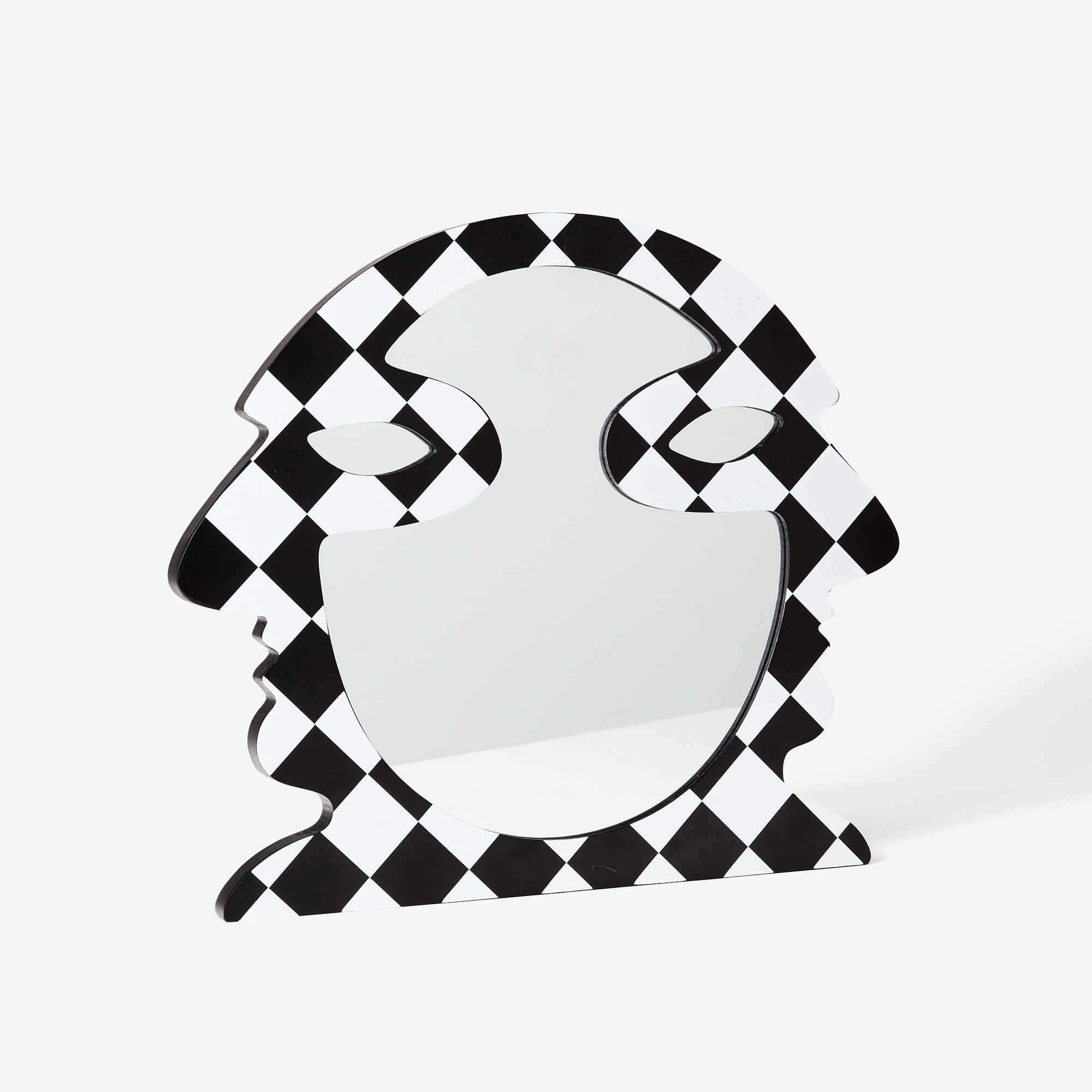 Profile Wall Mirror Black White