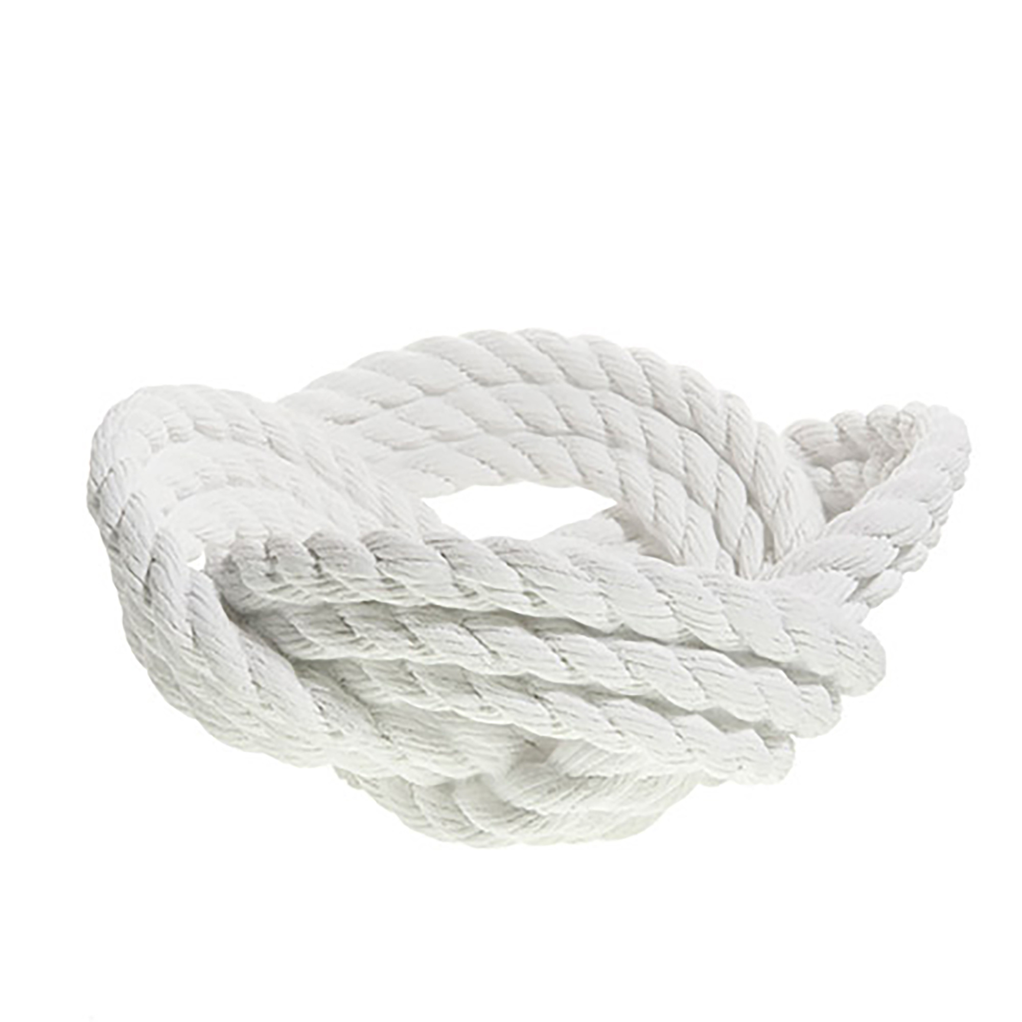 Rope Knot Bowl White