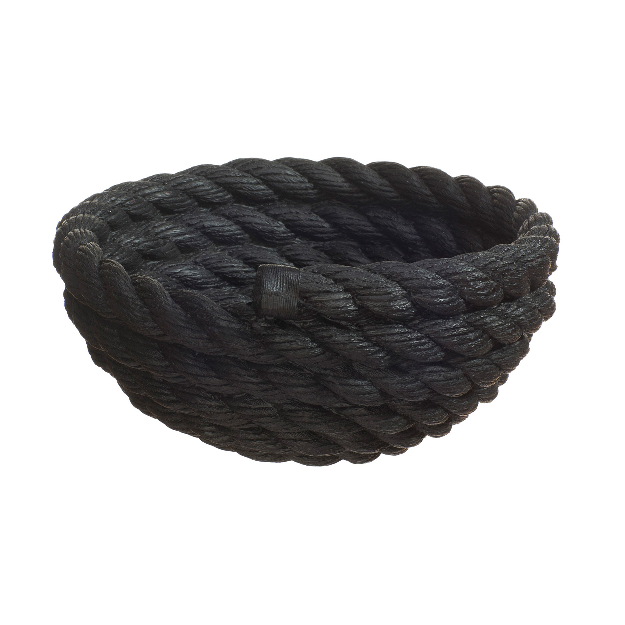 Rope Coil Bowl Black