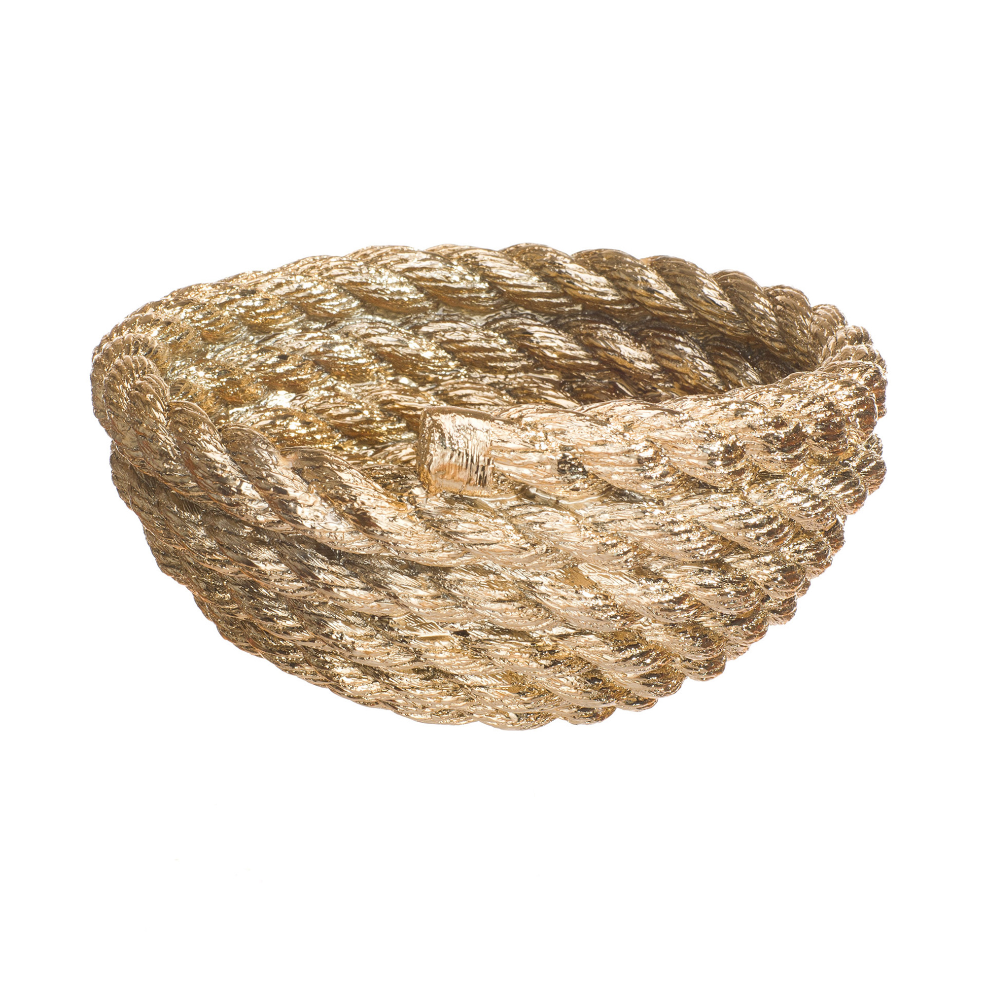 Rope Coil Bowl Gold