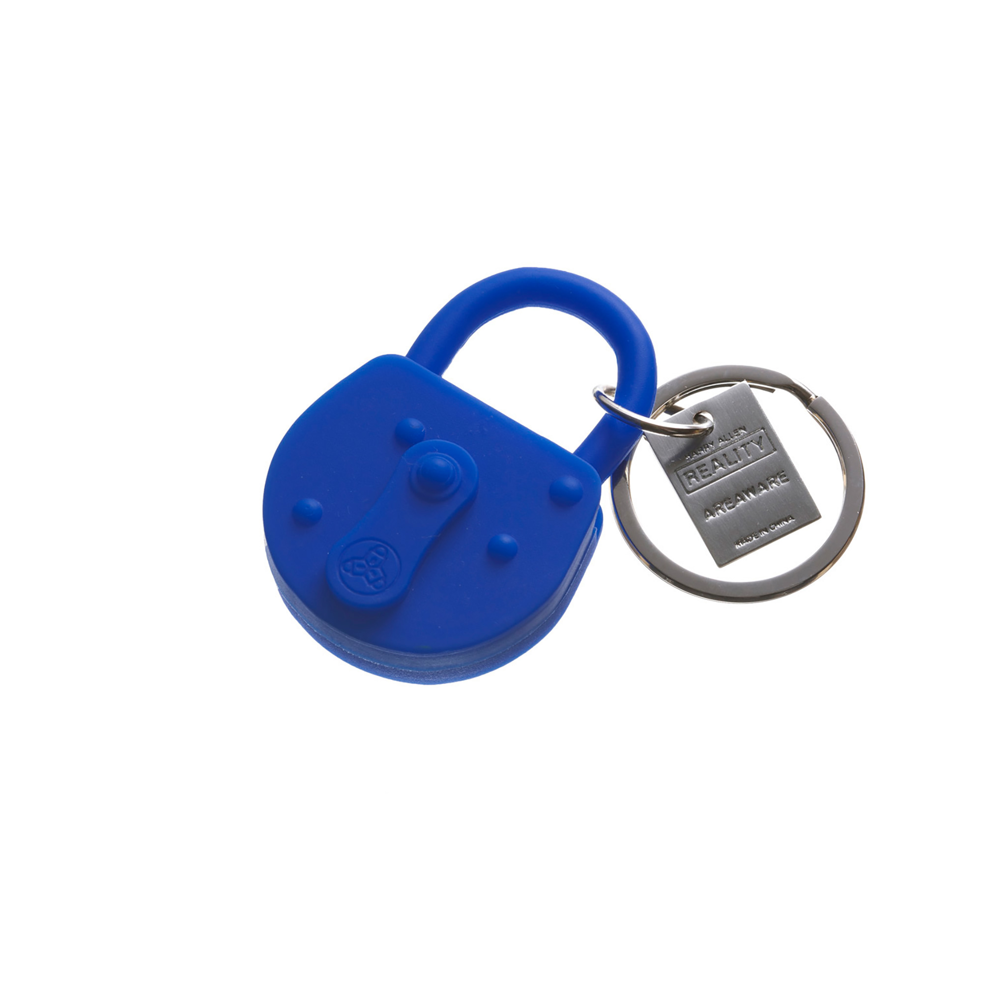 V2 Lock Keychain Blue