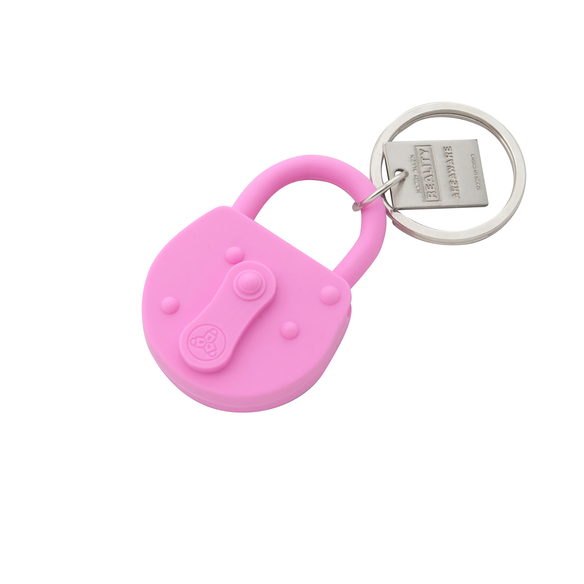 V2 Lock Keychain Pink