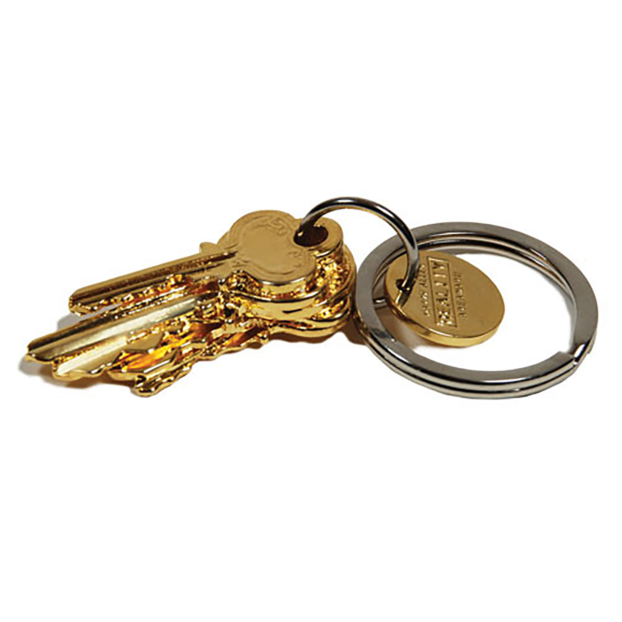 5 Key Keychain Gold Plate