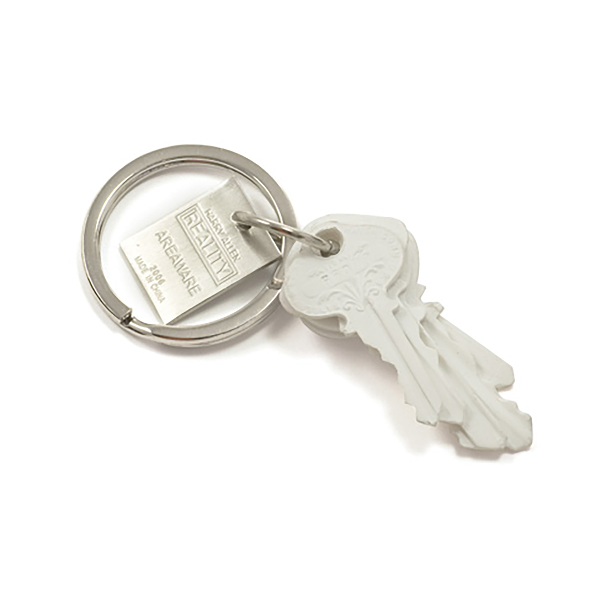 5 Key Keychain White