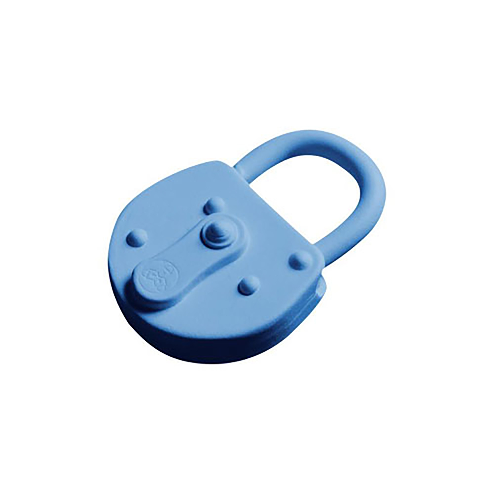Lock Keychain Blue