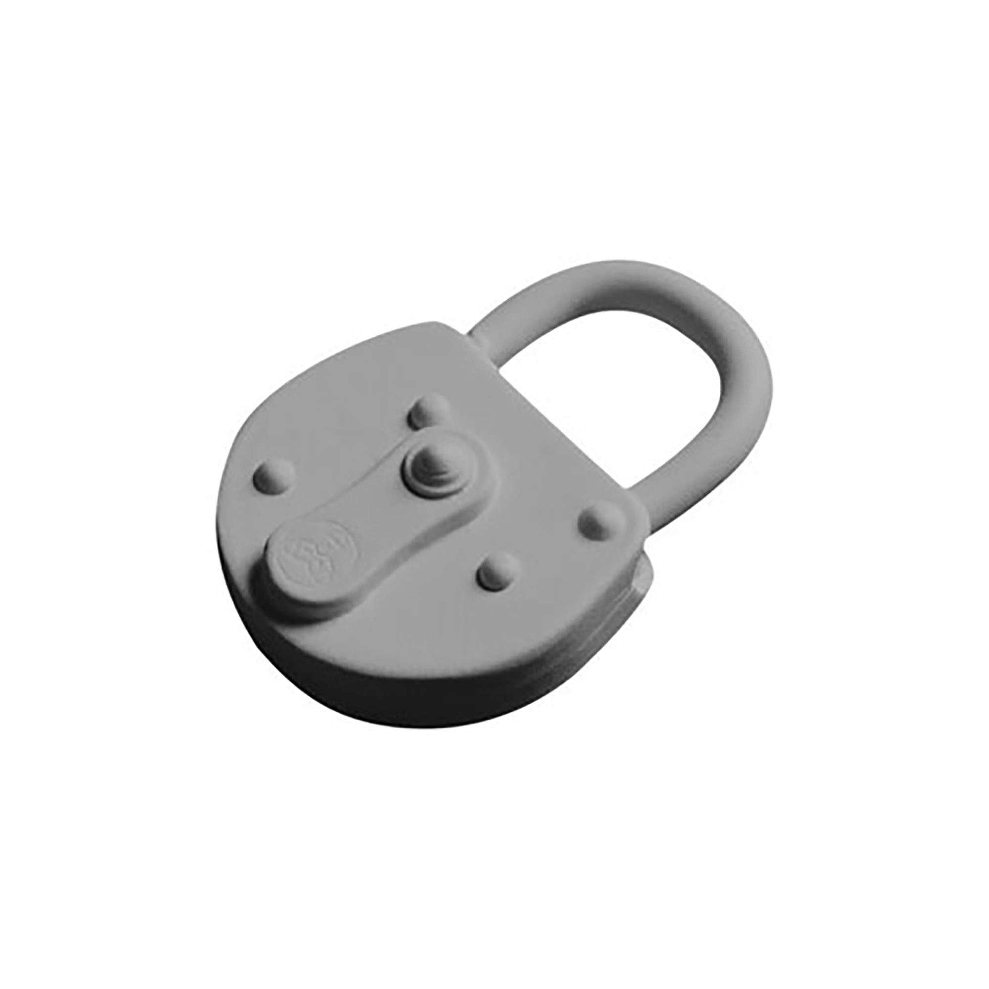Lock Keychain Gray
