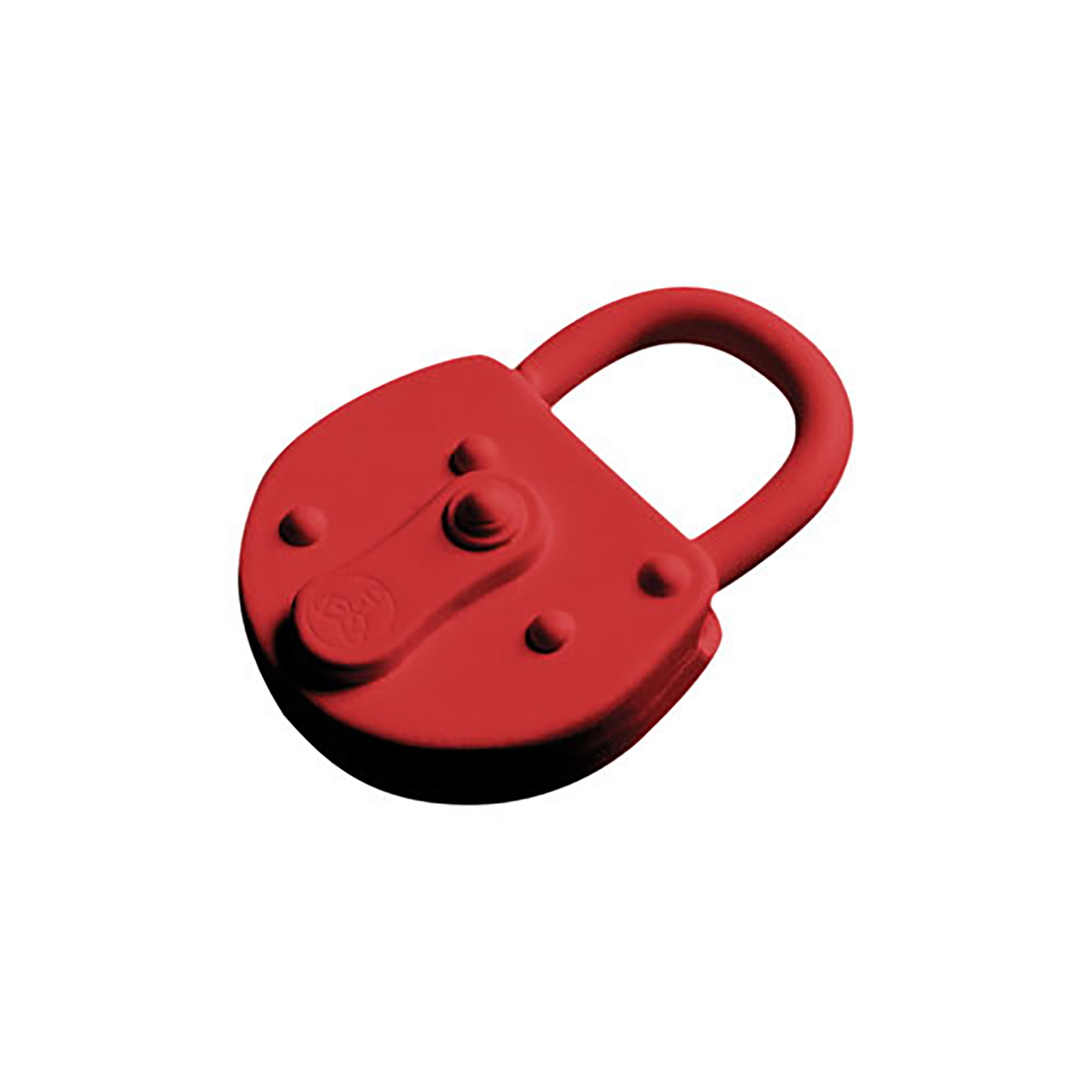 Lock Keychain Red