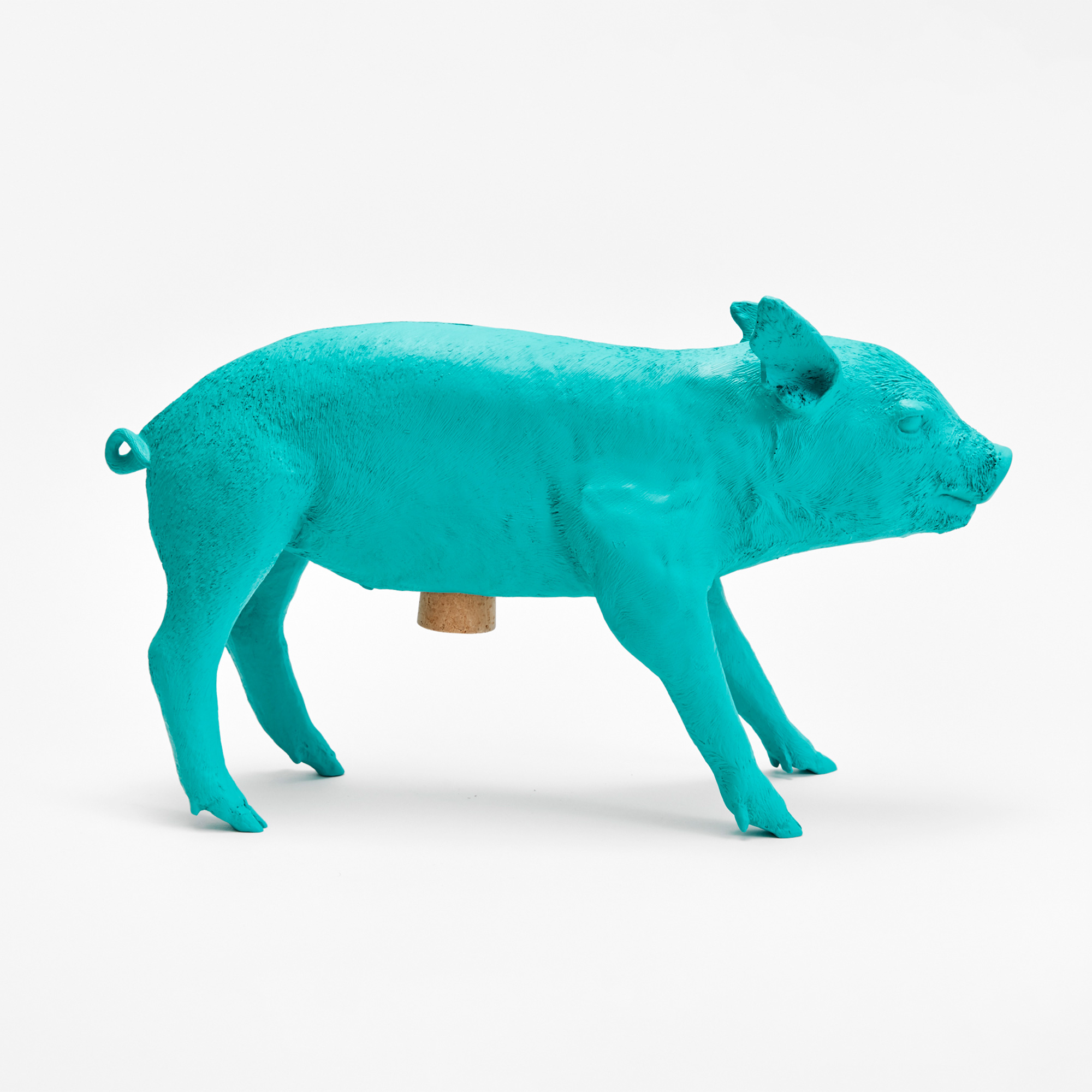 Bank in Form of Pig Matte Teal