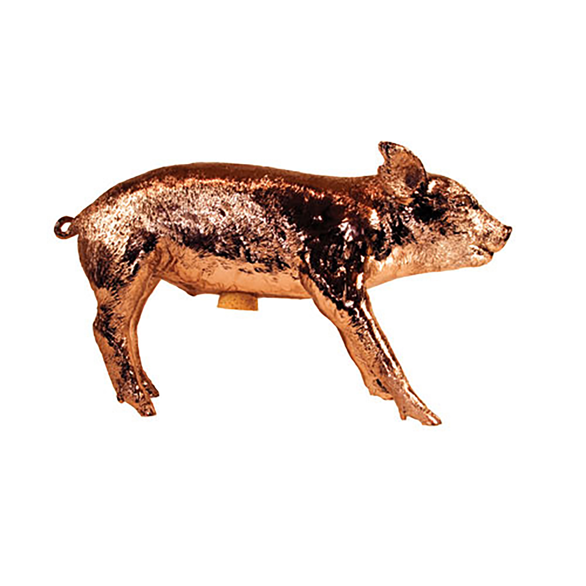Bank in Form of Pig Copper Chrome