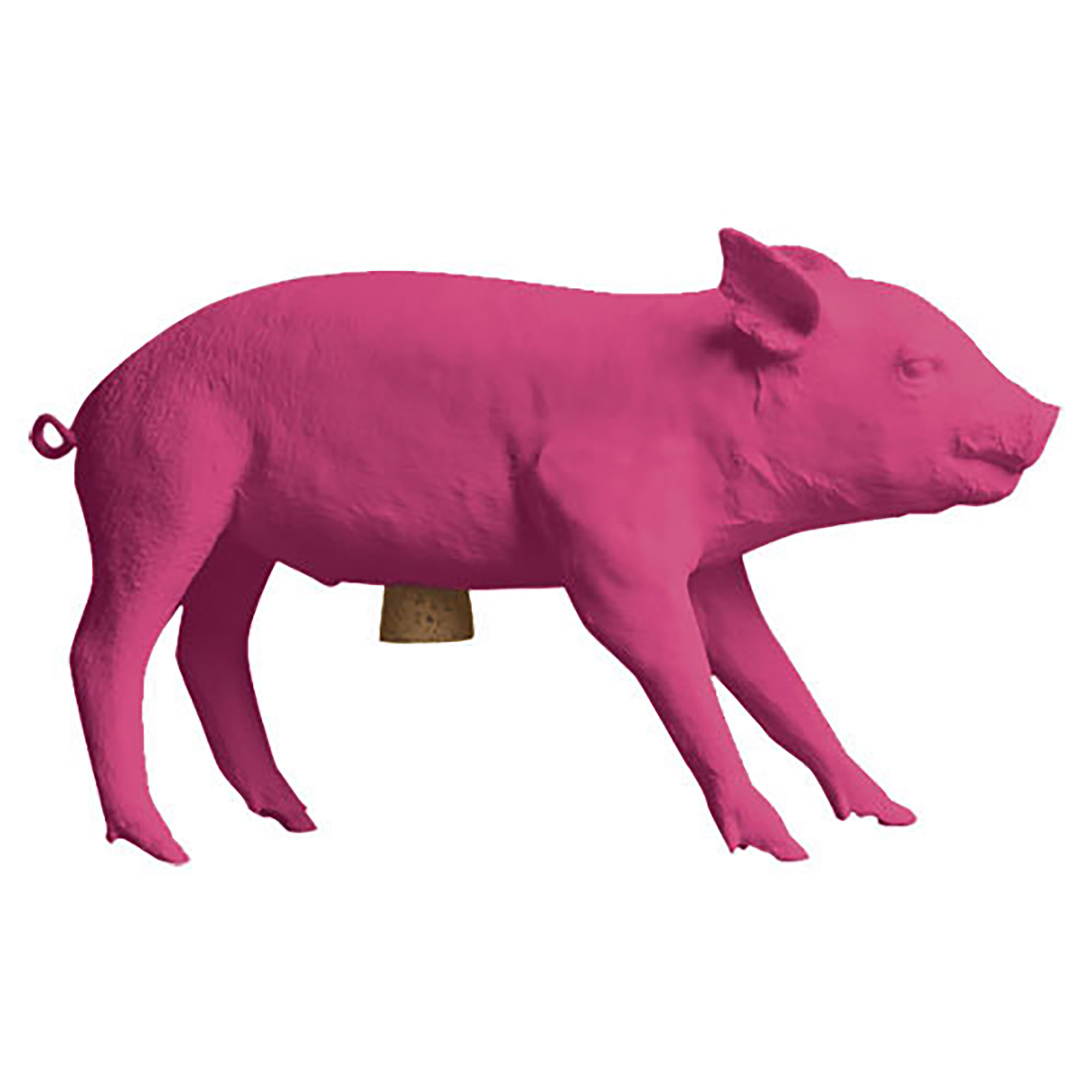 Bank in Form of Pig Matte Hot Pink