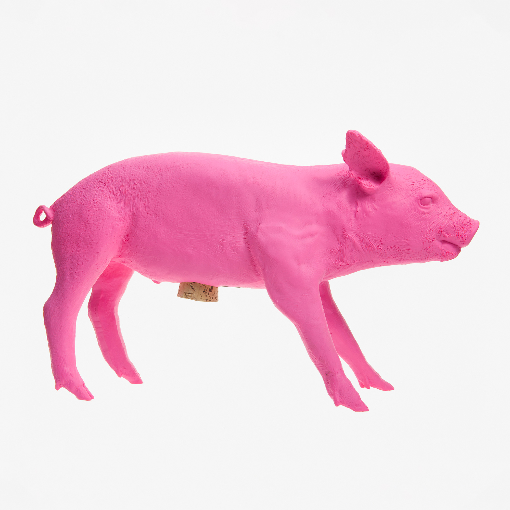 Bank in Form of Pig Florescent Pink