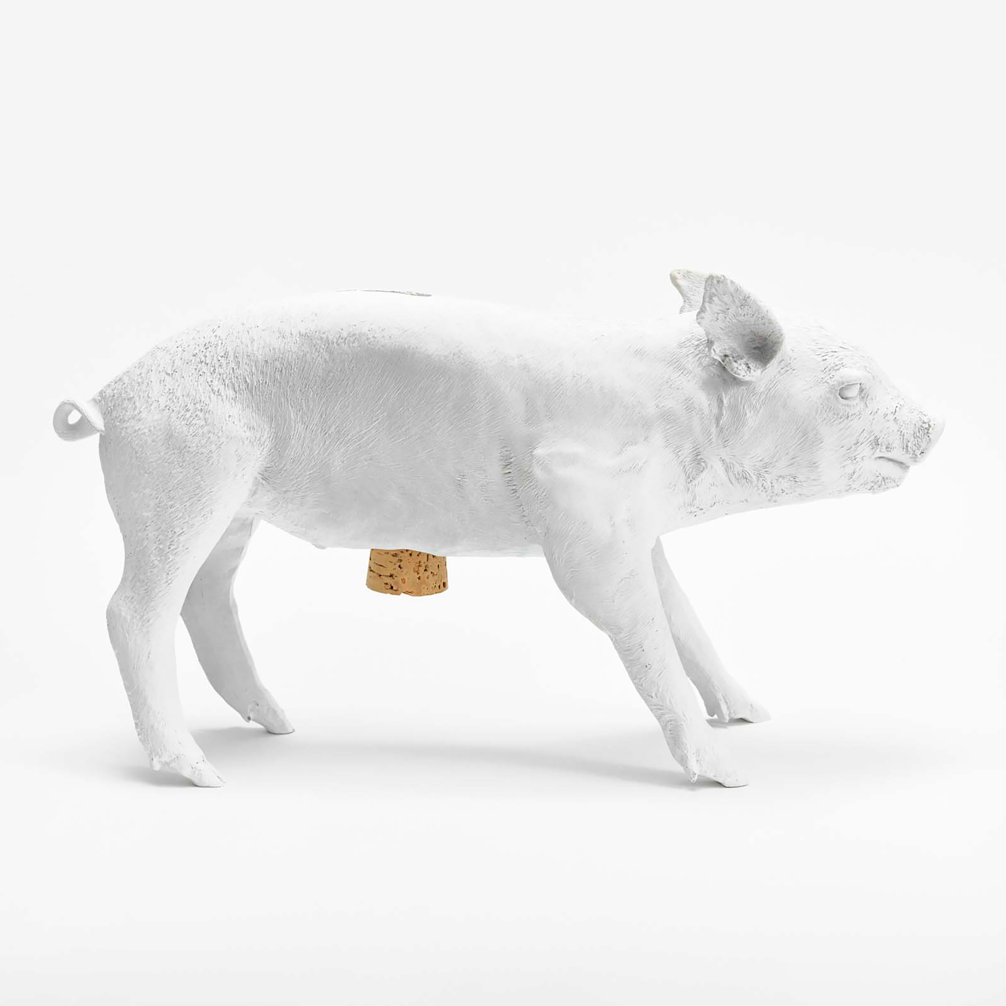 Bank in Form of Pig Matte White