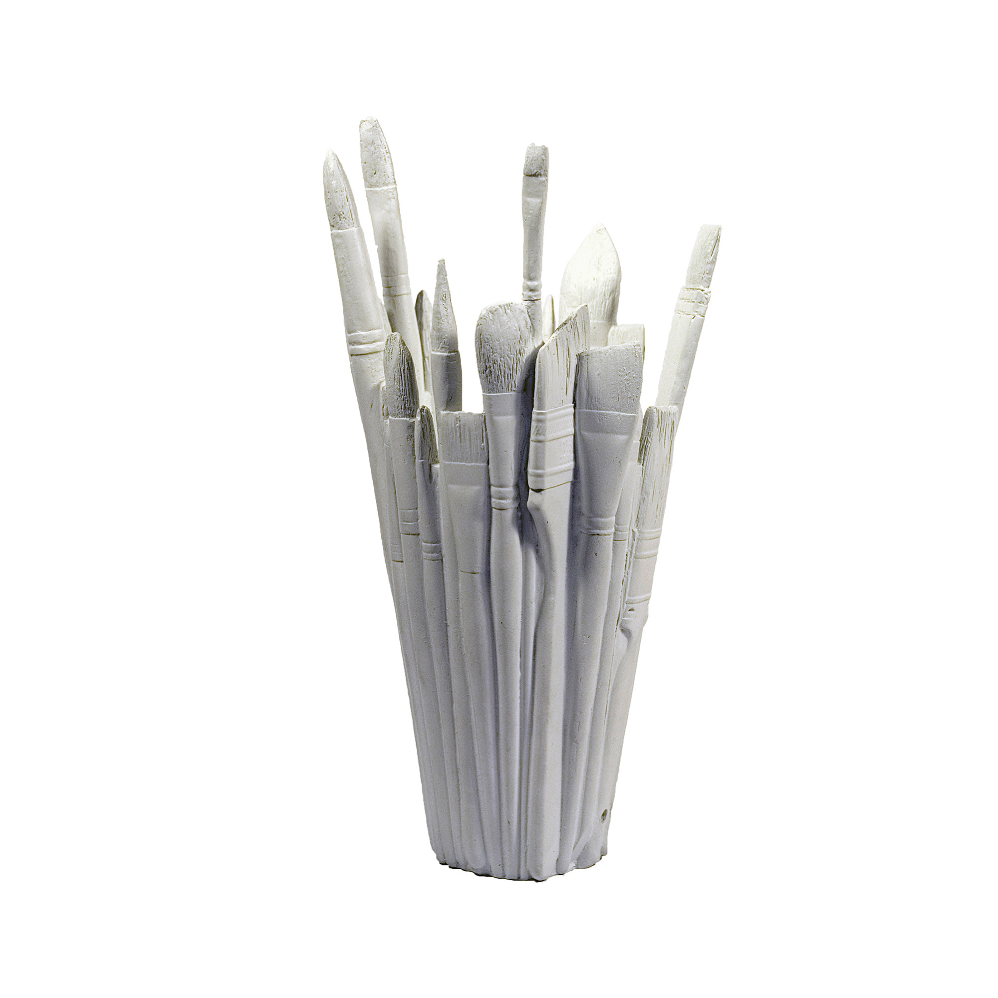 Brush Vase Matte White