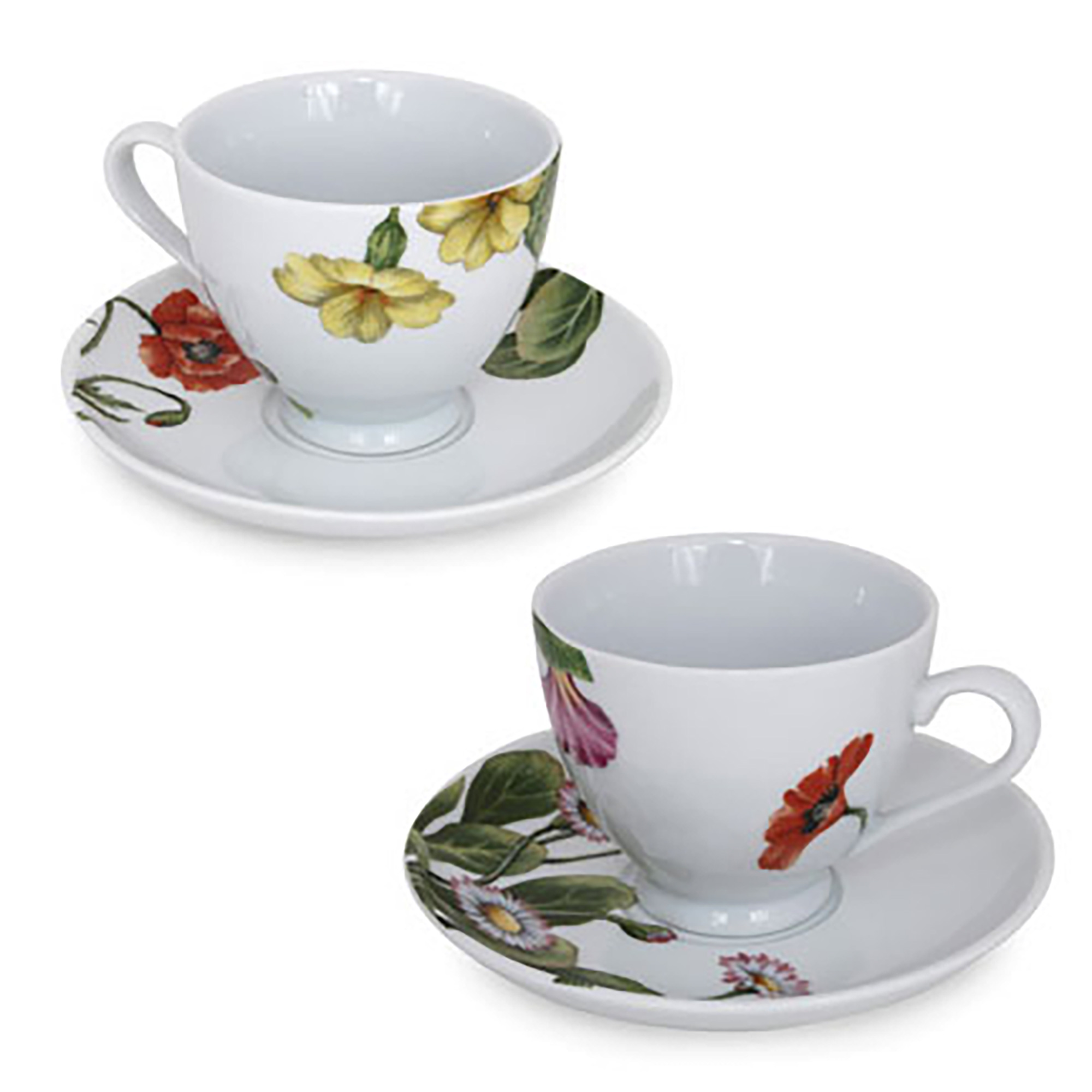 Seconds Teacups Flowers Set of 2