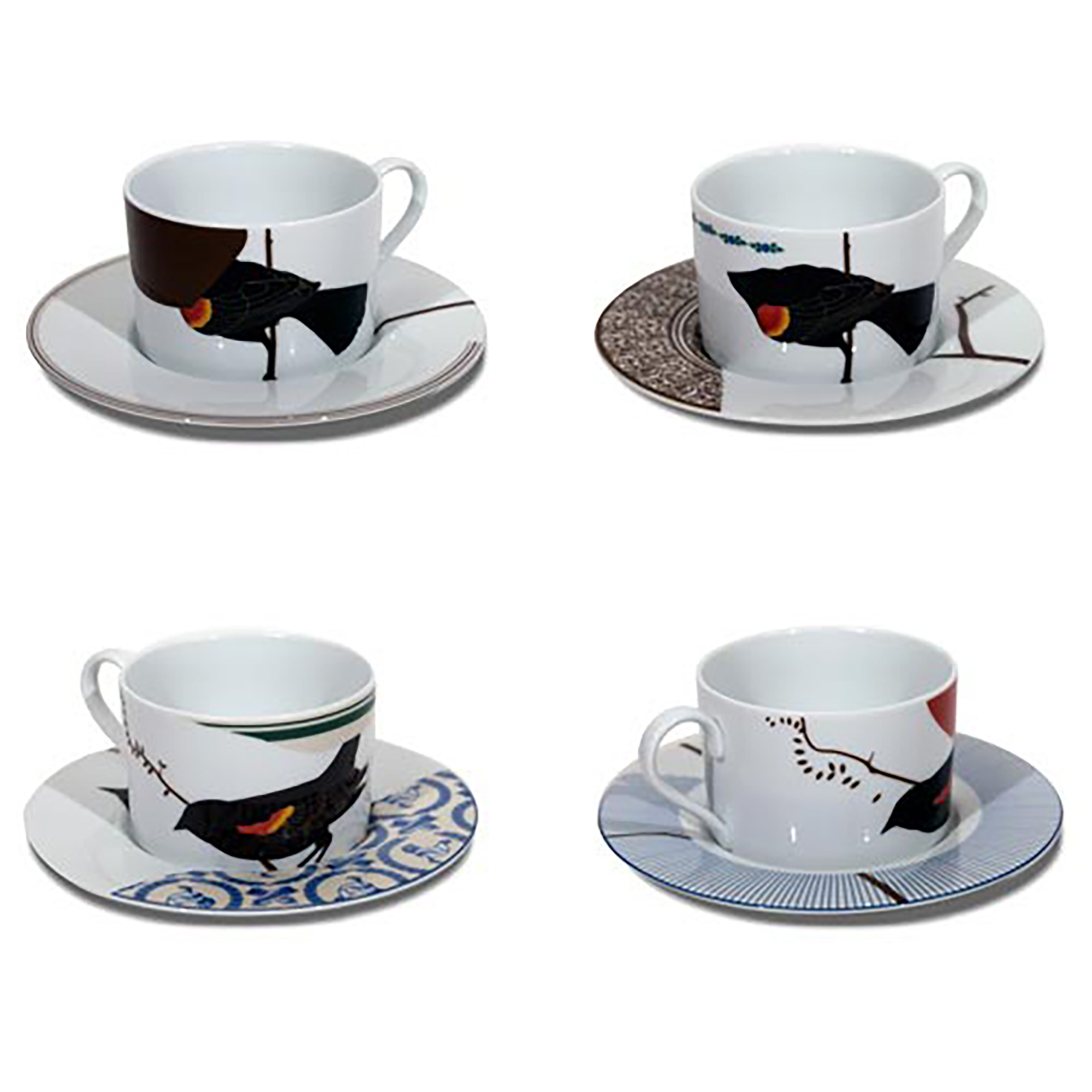 Seconds Cups with Saucers Set of 4