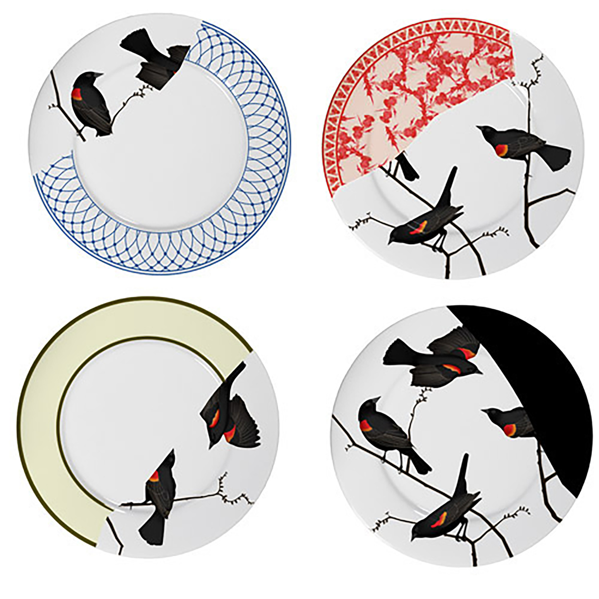 Seconds Large Plates Set of 4