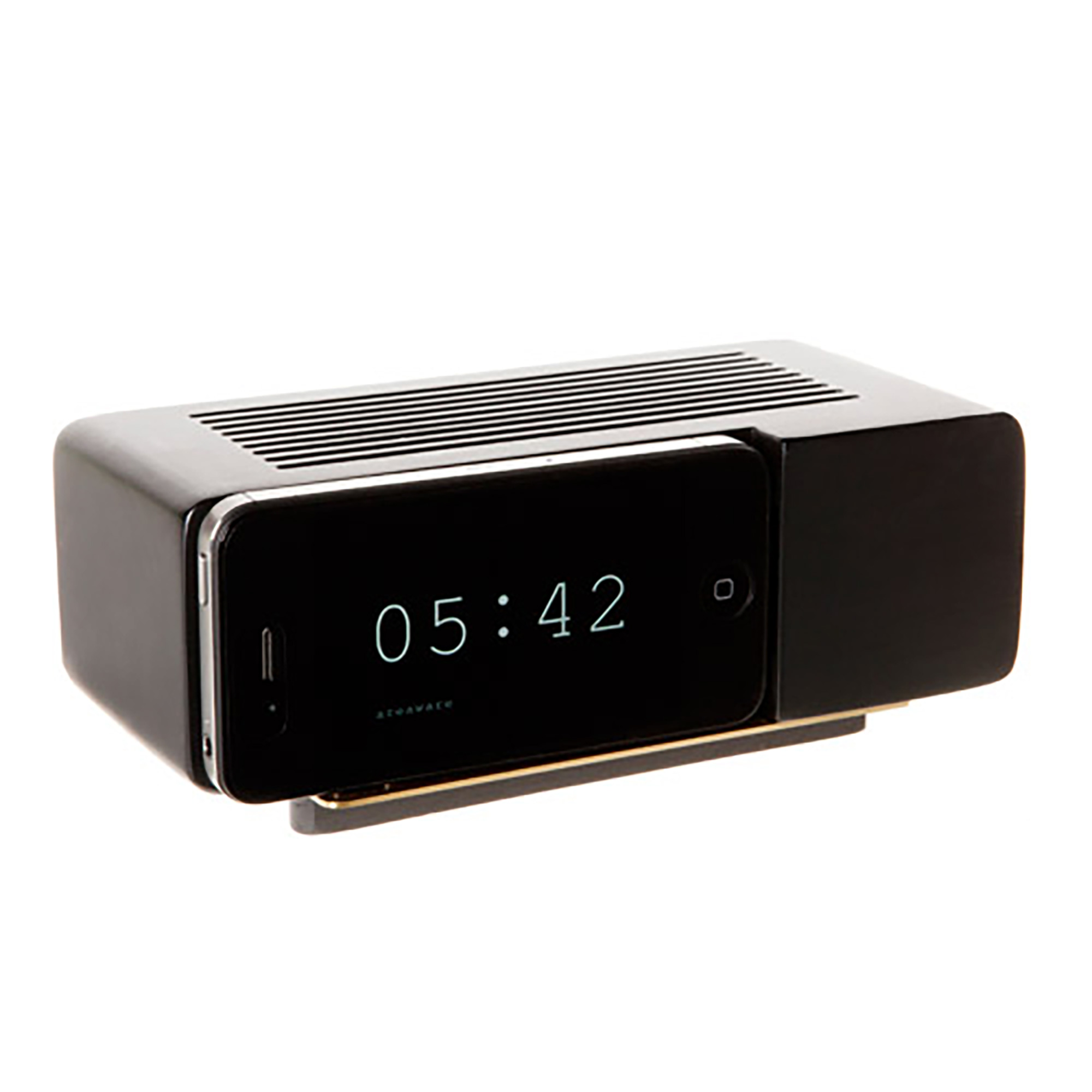 Alarm Dock Black Resin