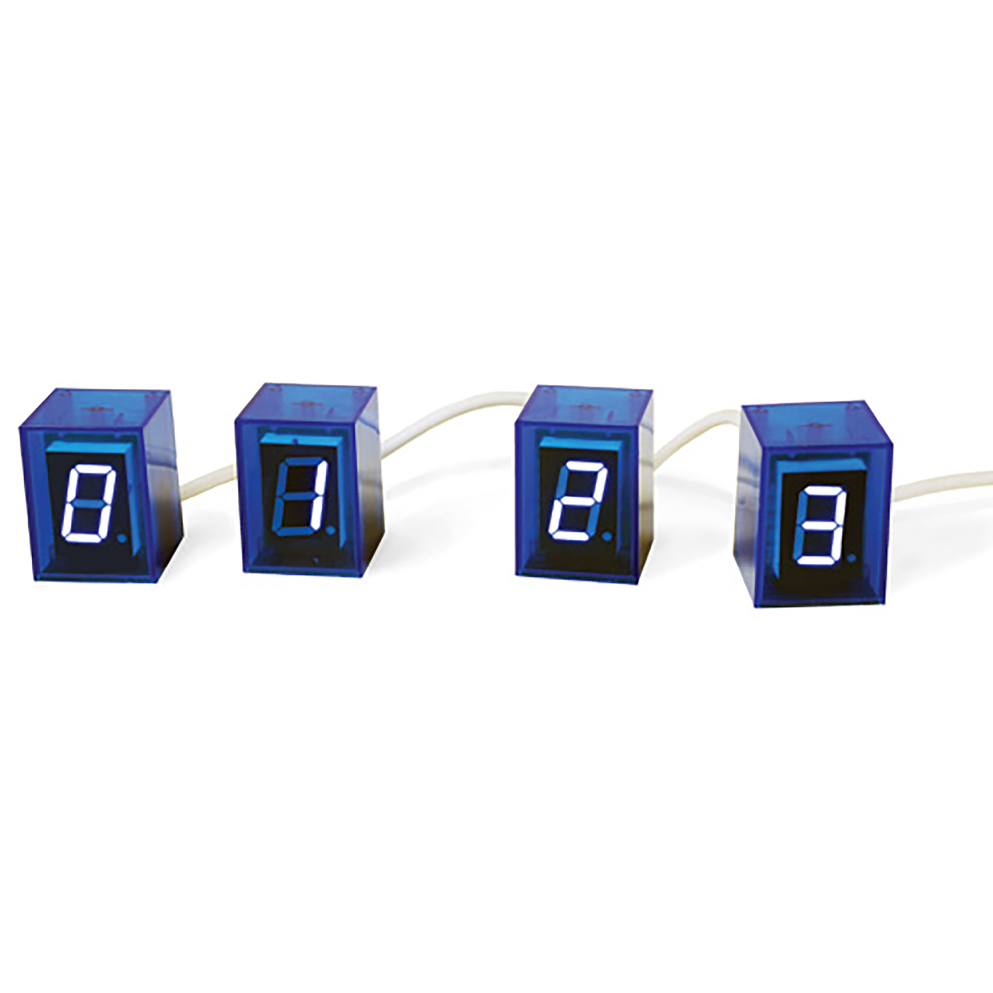 Numbers Clock Blue with Blue LED