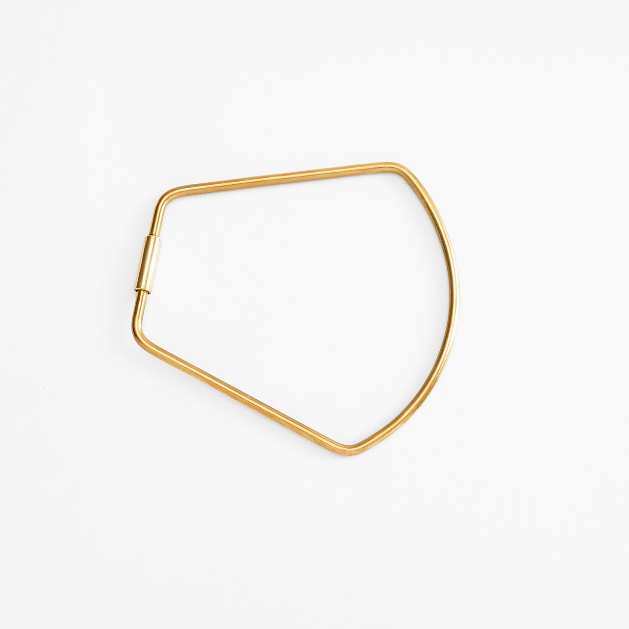 Contour Key Ring Bell Brass