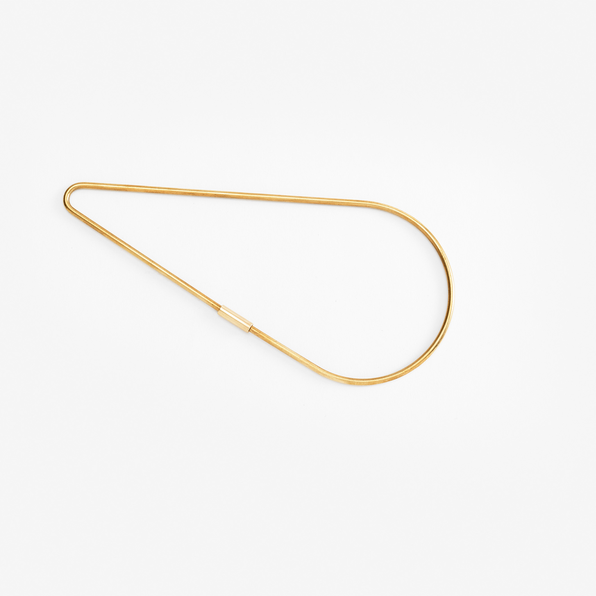 Contour Key Ring Large Petal Brass
