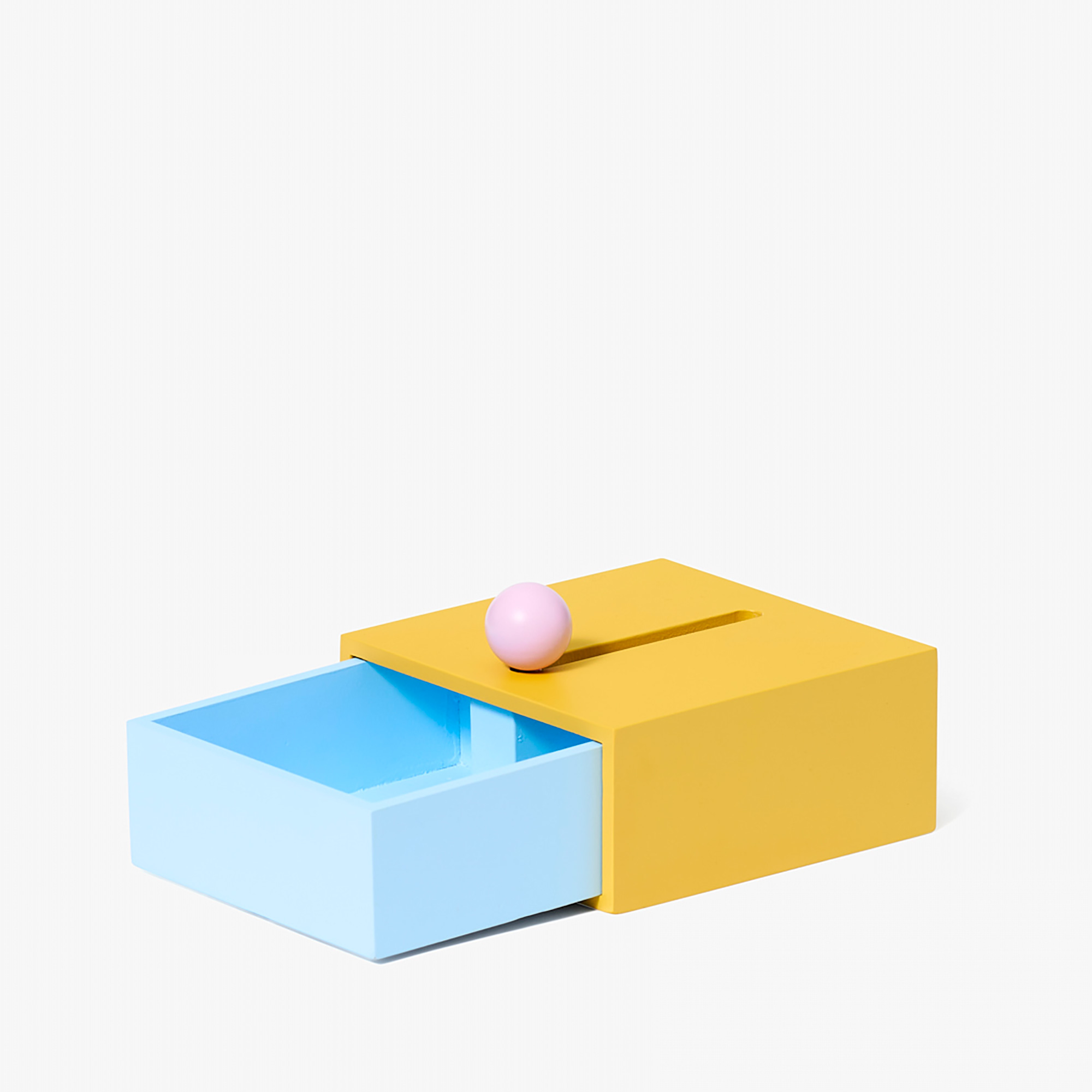 Cache Box Small Yellow Blue