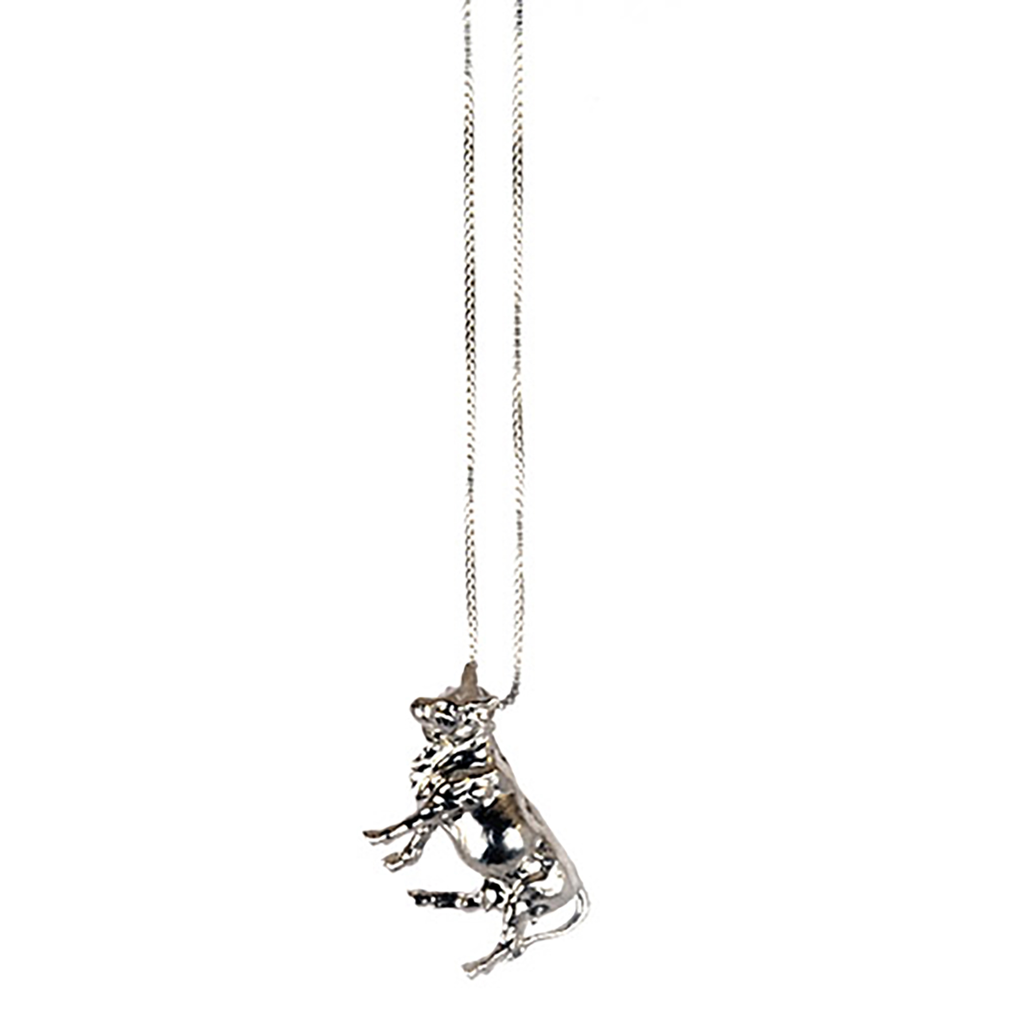 Cow Necklace Silver