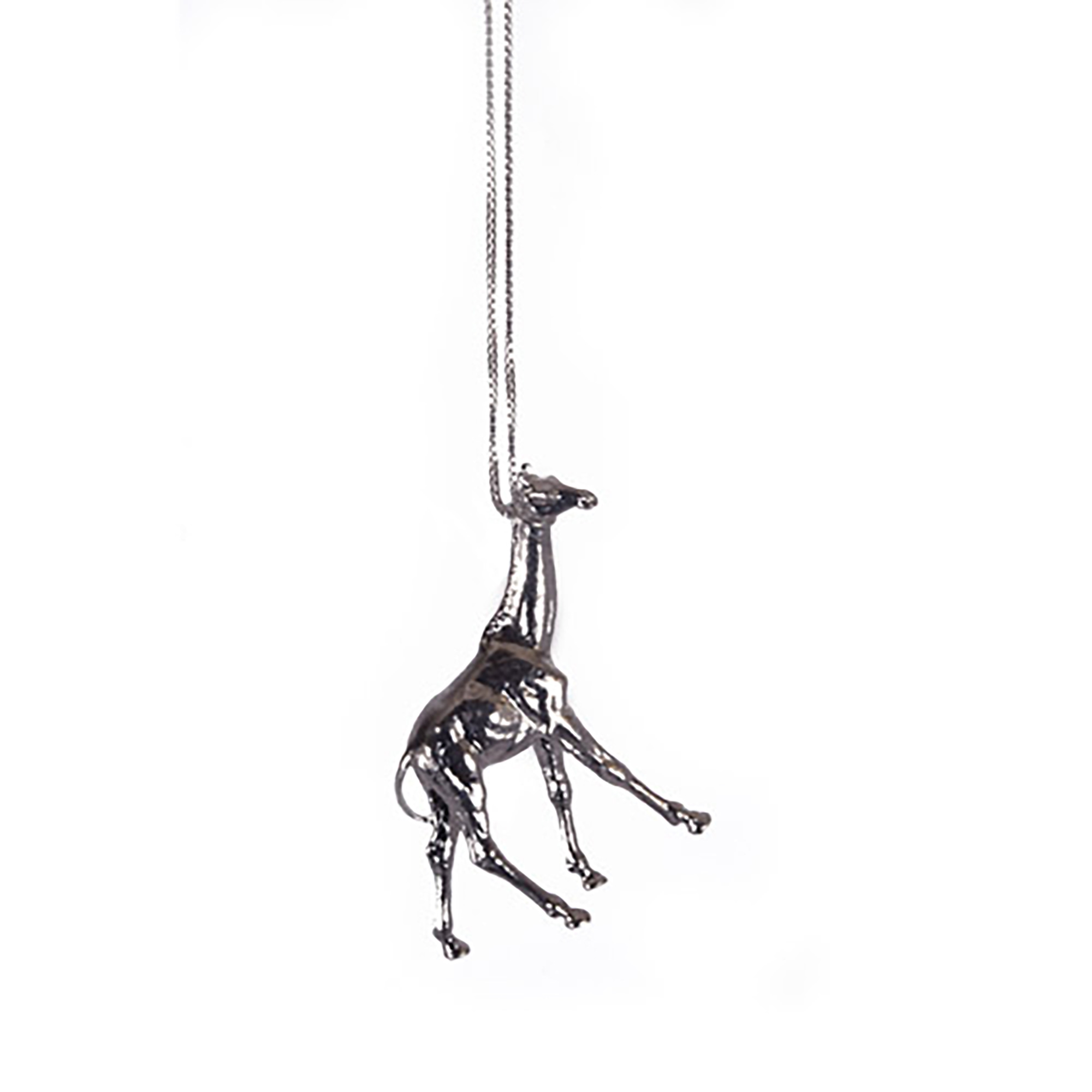 Giraffe Necklace Silver