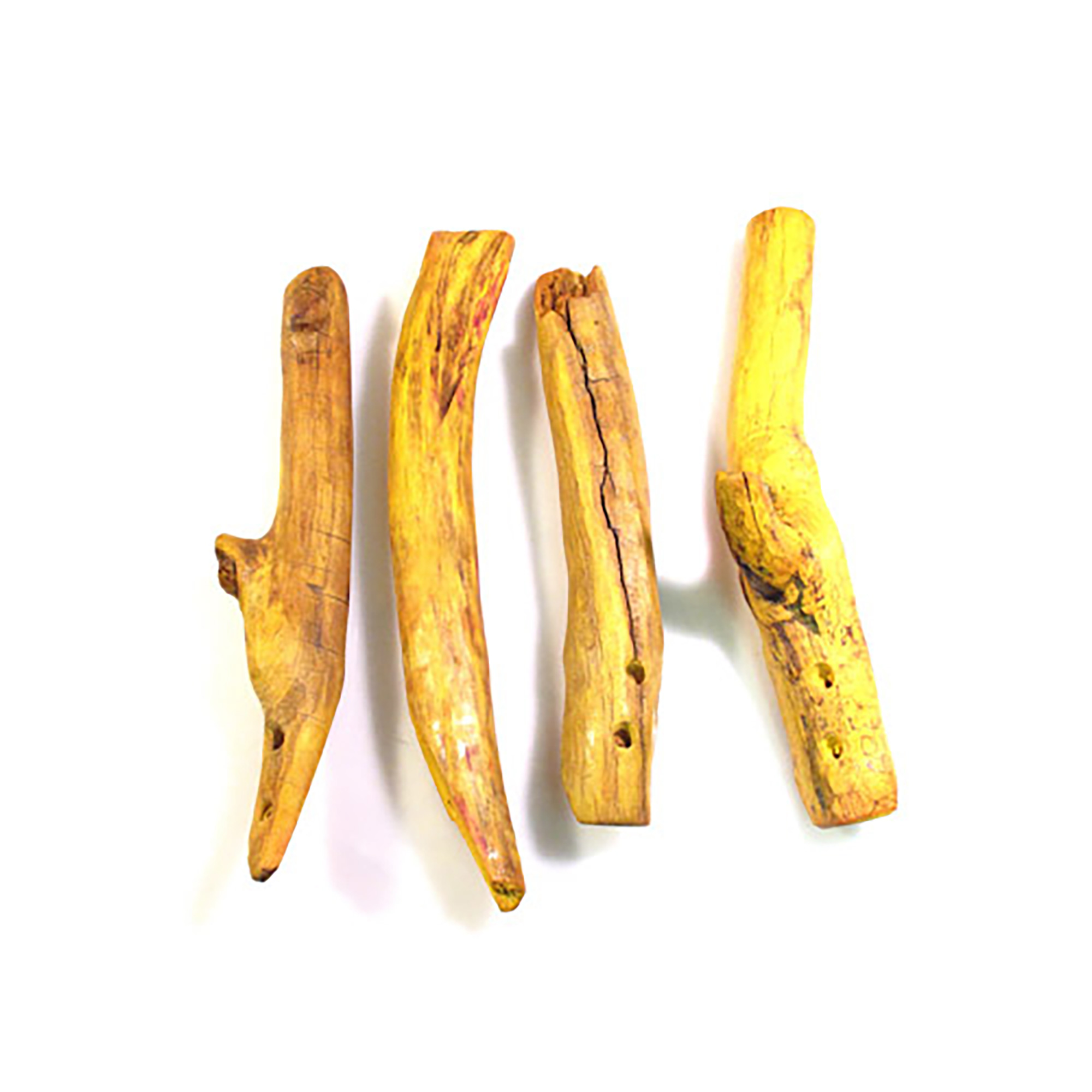 Driftwood Wall Hook Yellow