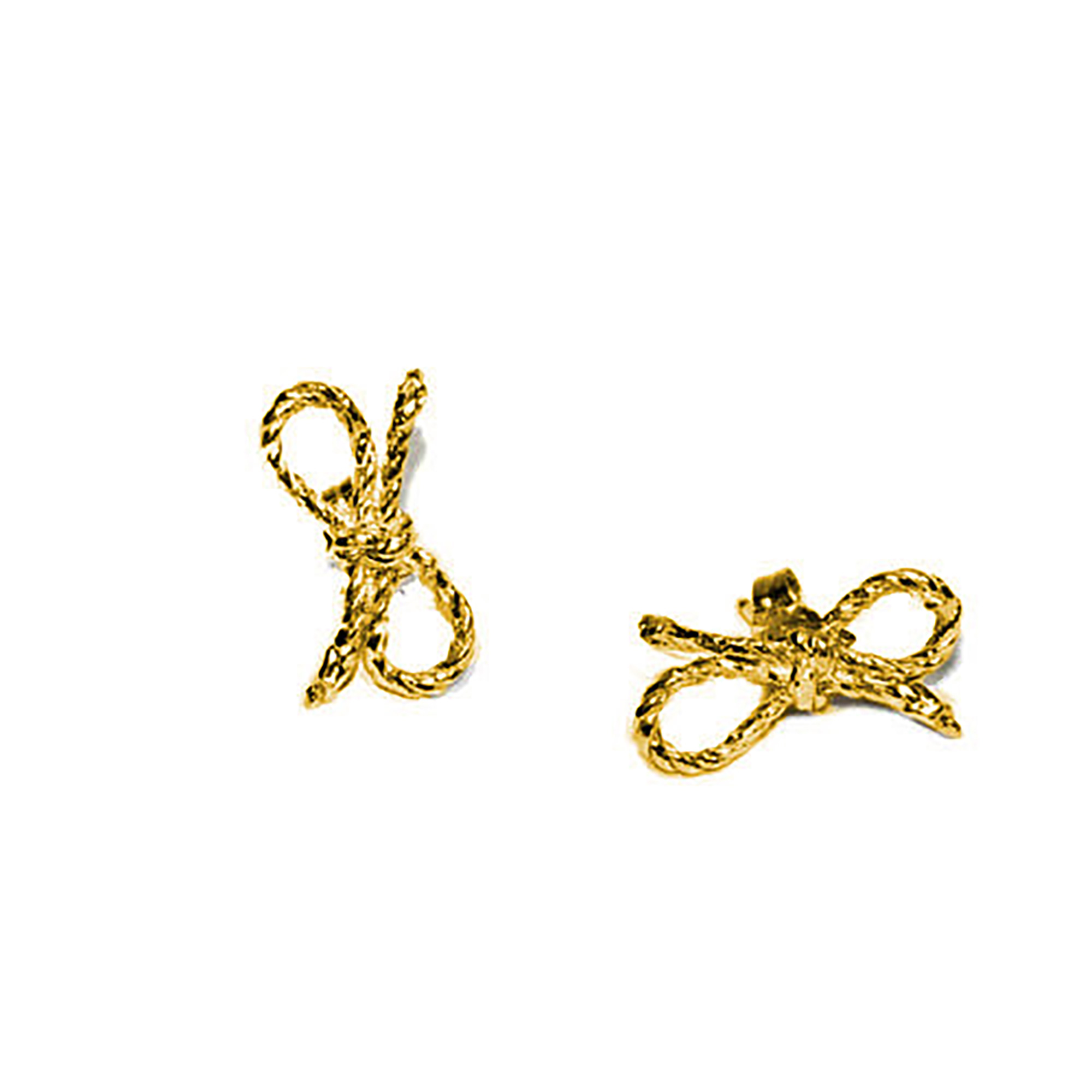 Forget Me Knot Earrings Gold