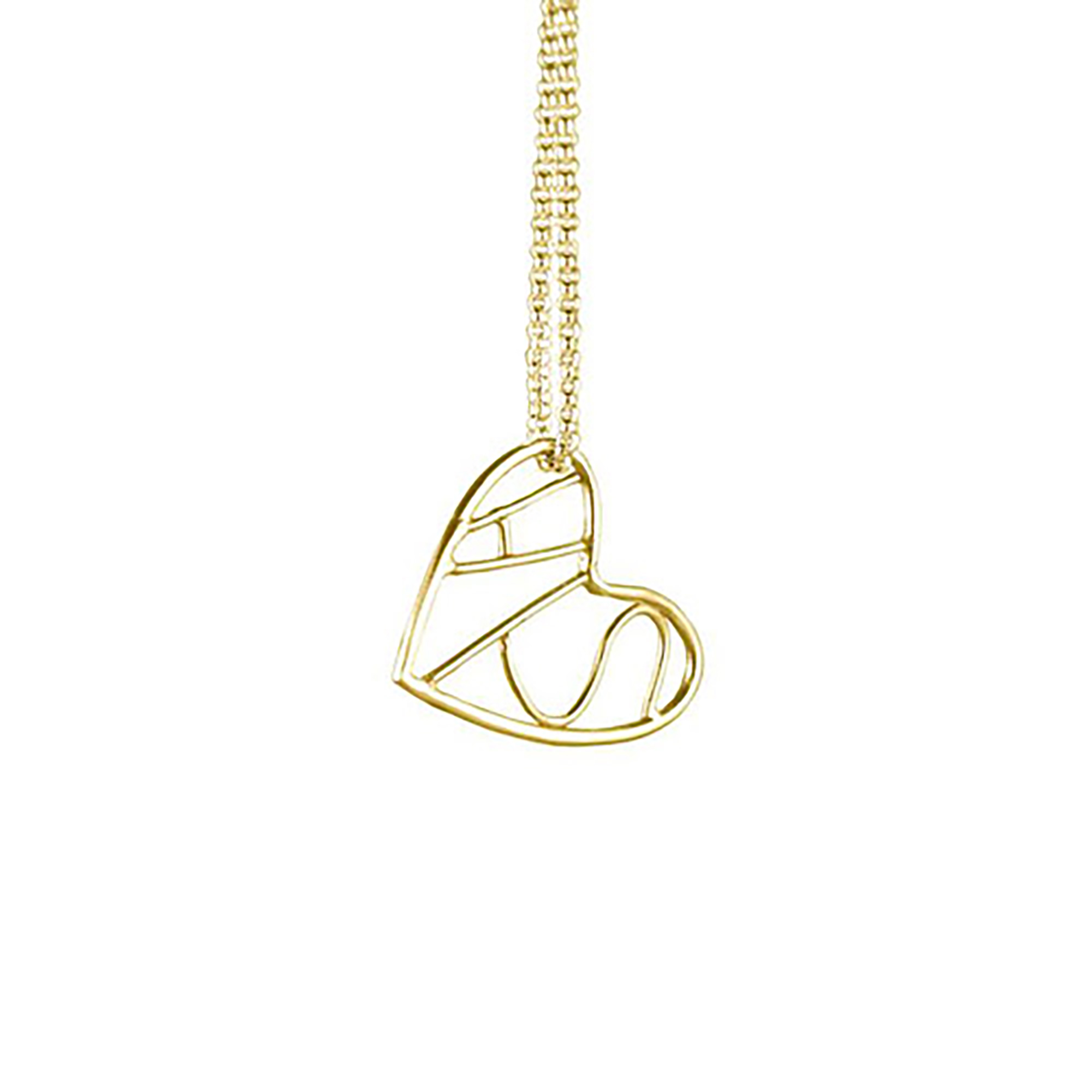 Heart His Necklace Gold