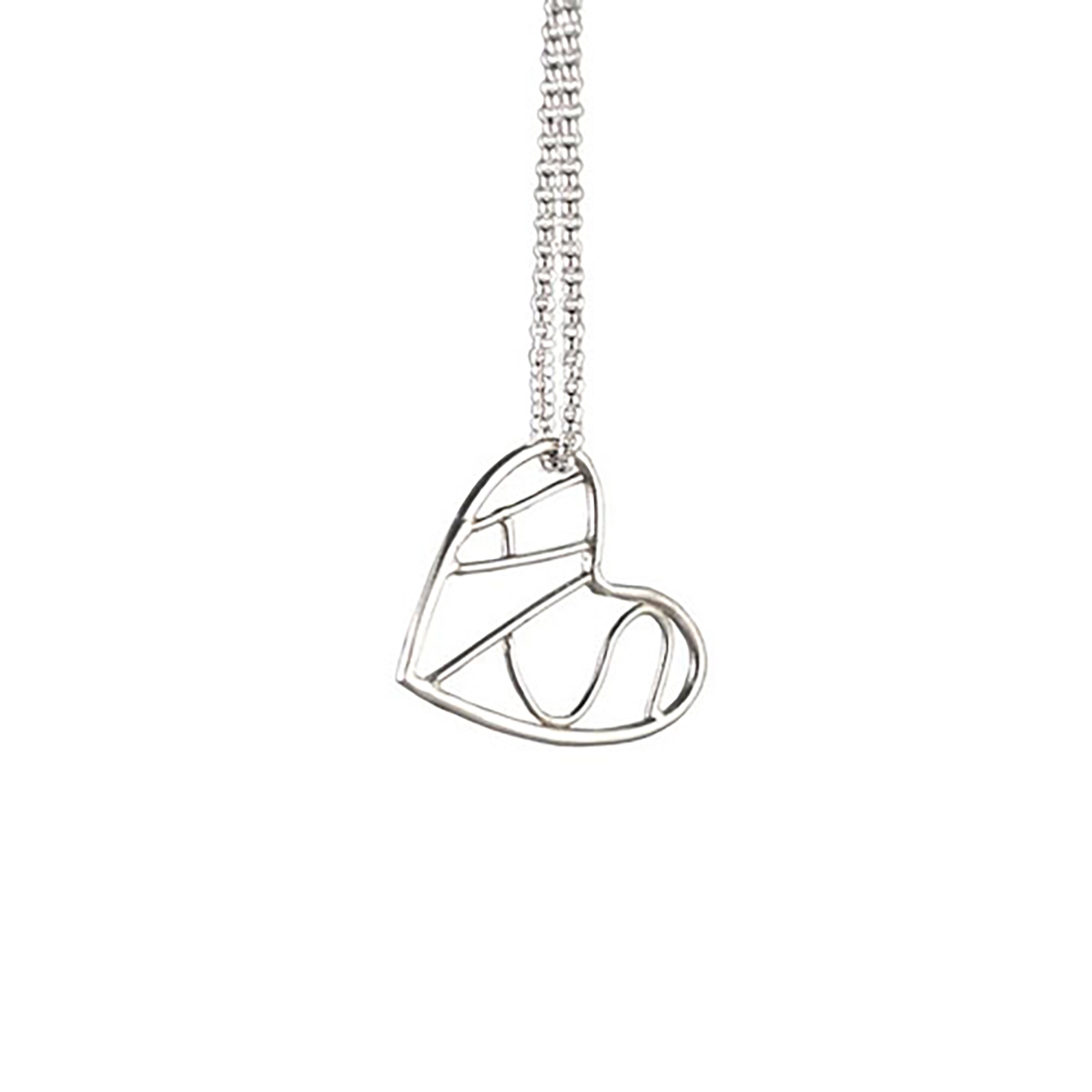 Heart His Necklace Sterling Silver