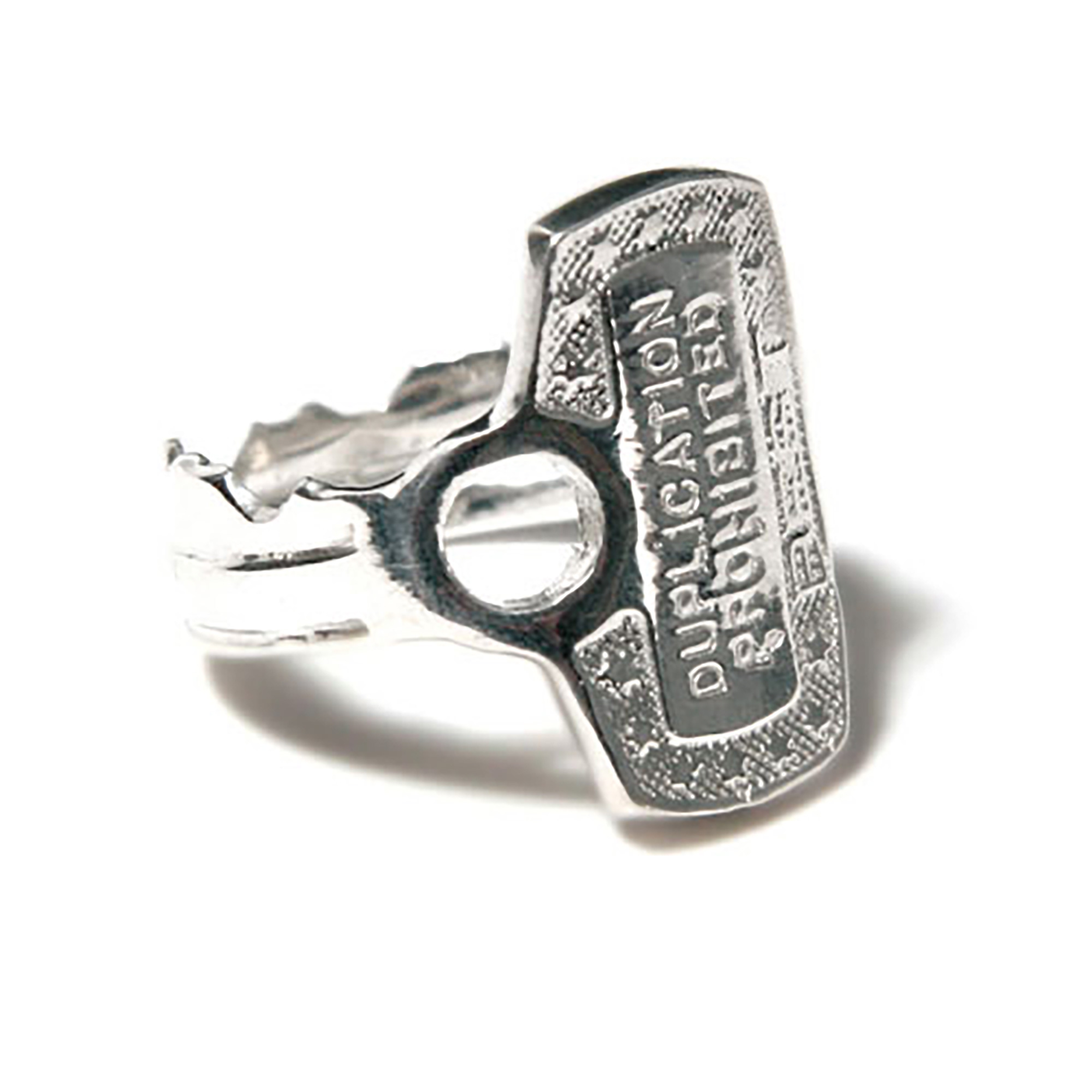 Key Ring Duplication Prohibited Silver