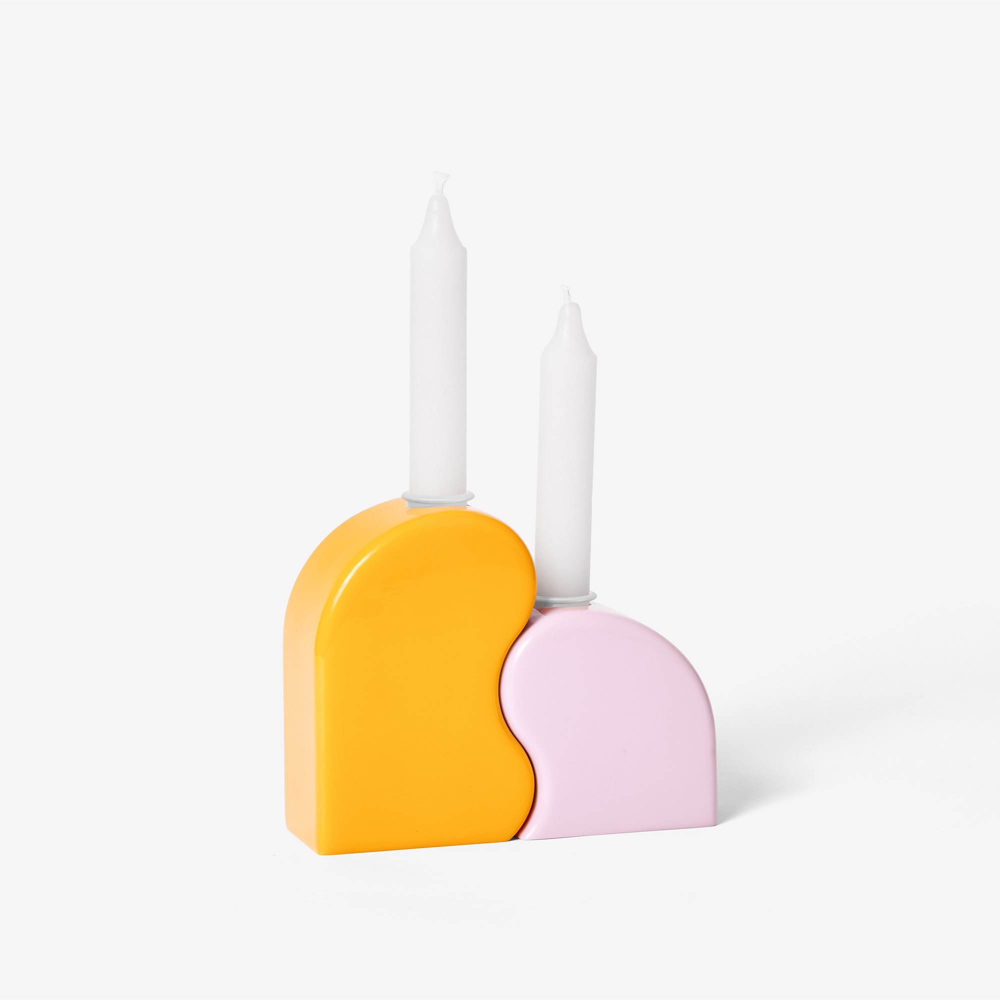 Seymour Candle Holders Orange Pink