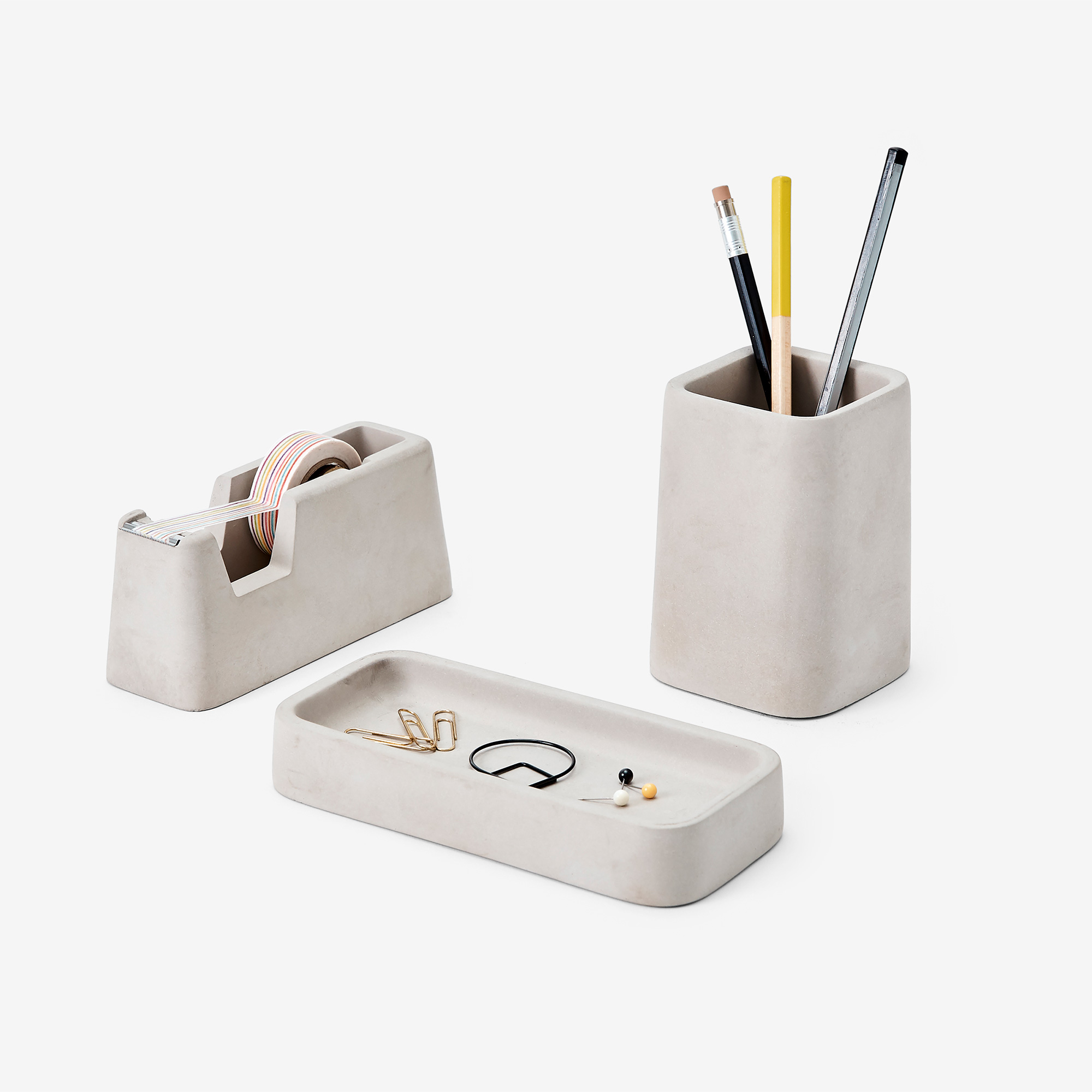 Concrete Desk Set