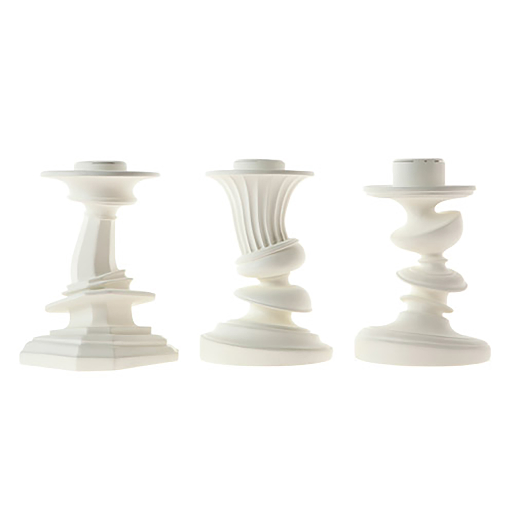Distortion Set of 3 White