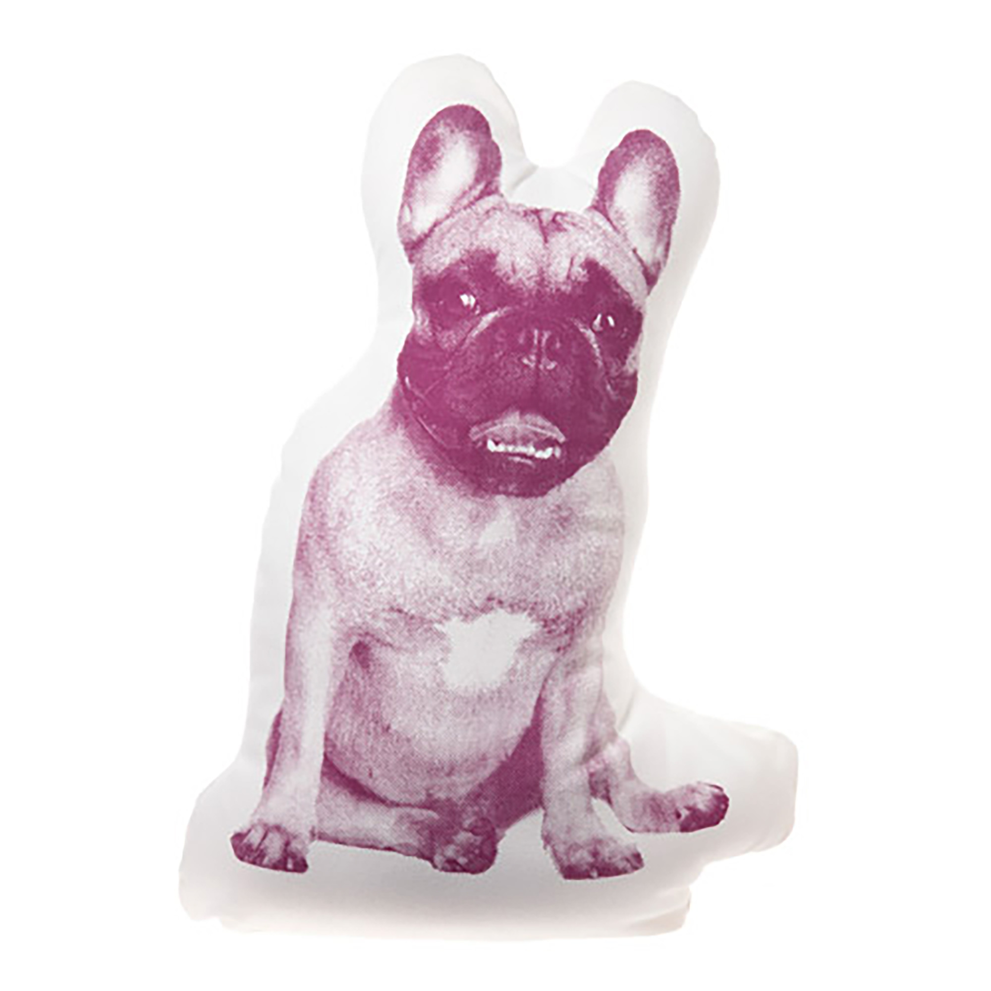 FAUNA Mini Cushion French Bulldog Maroon