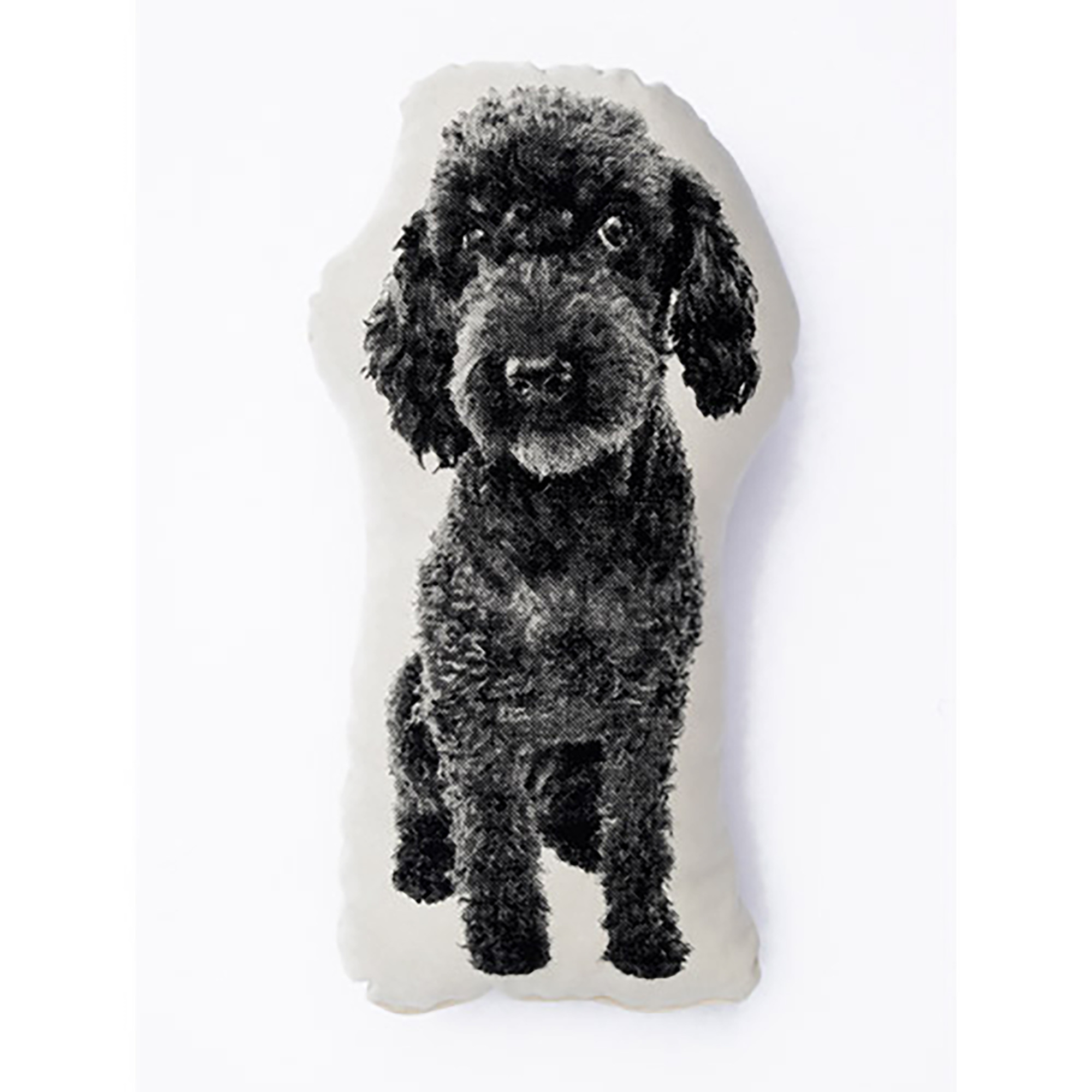 FAUNA Mini Cushion Poodle Black